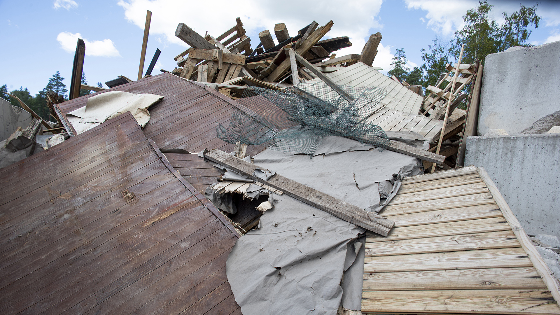 Around half of all waste is from constructions