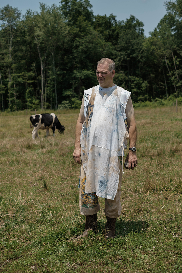 Community dyed, Milk Coated Apron