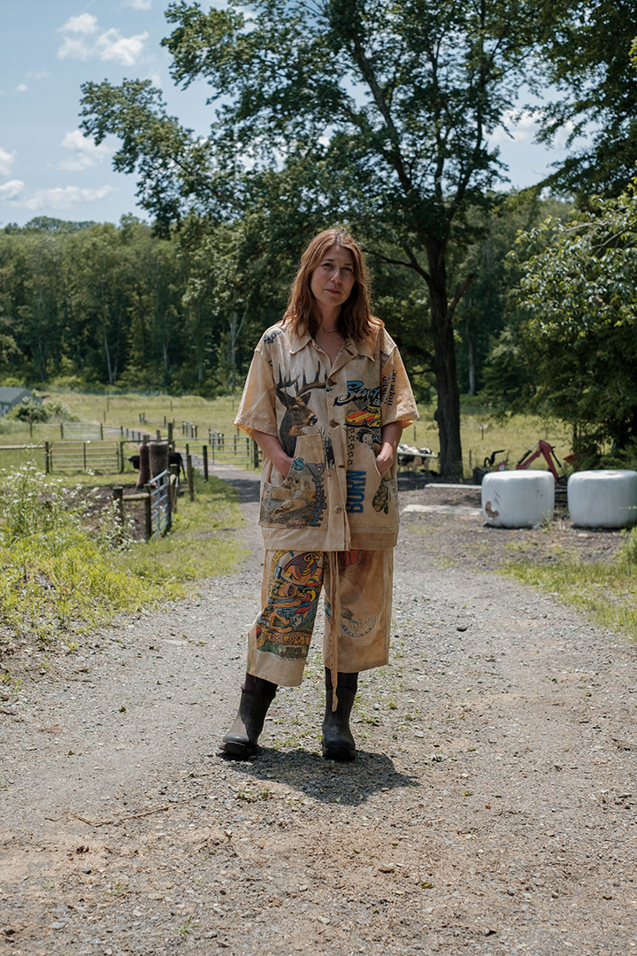 Tea dyed, Milk Coated suit