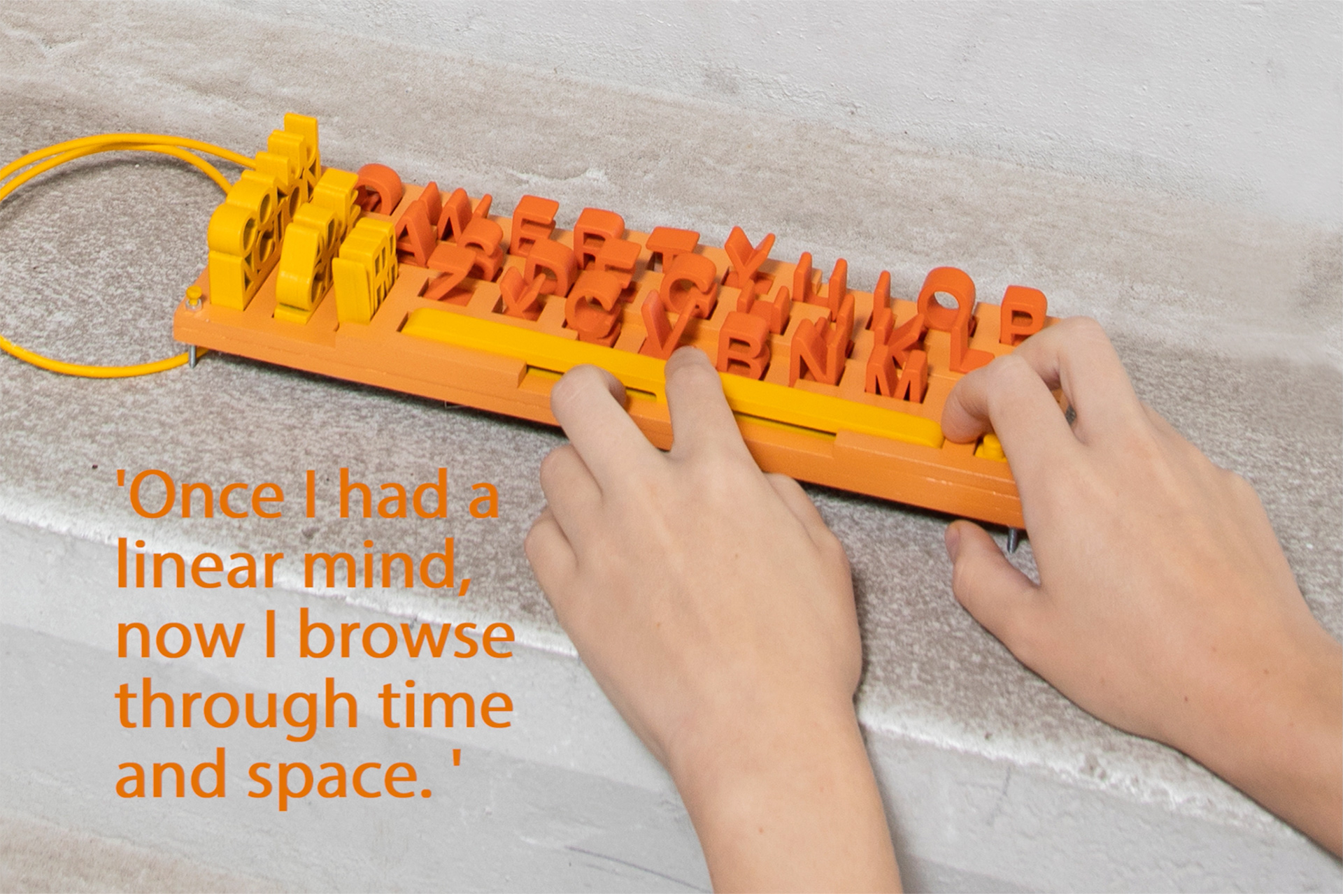The Cubistic Keyboard sabotages linear thinking