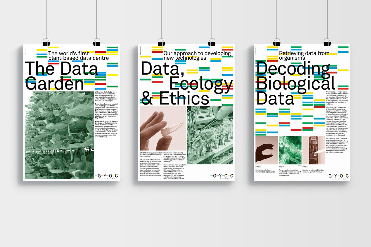 The Data Garden - exhibition posters