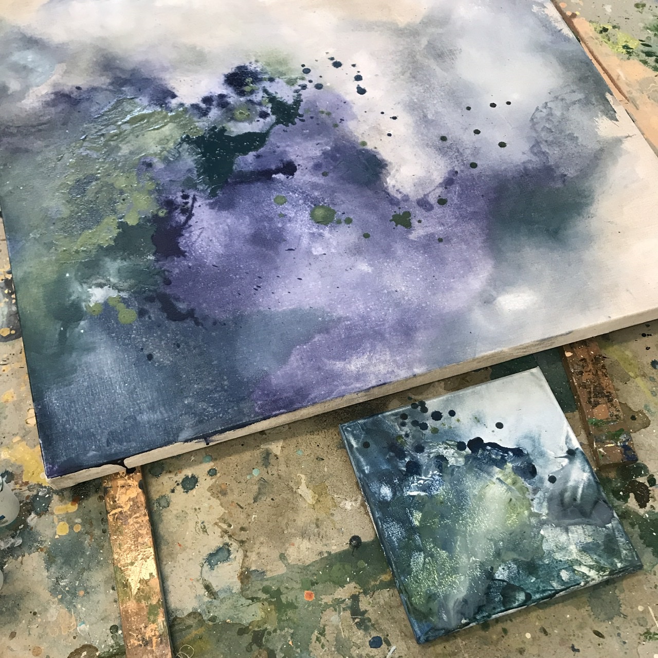 Painting with pigments