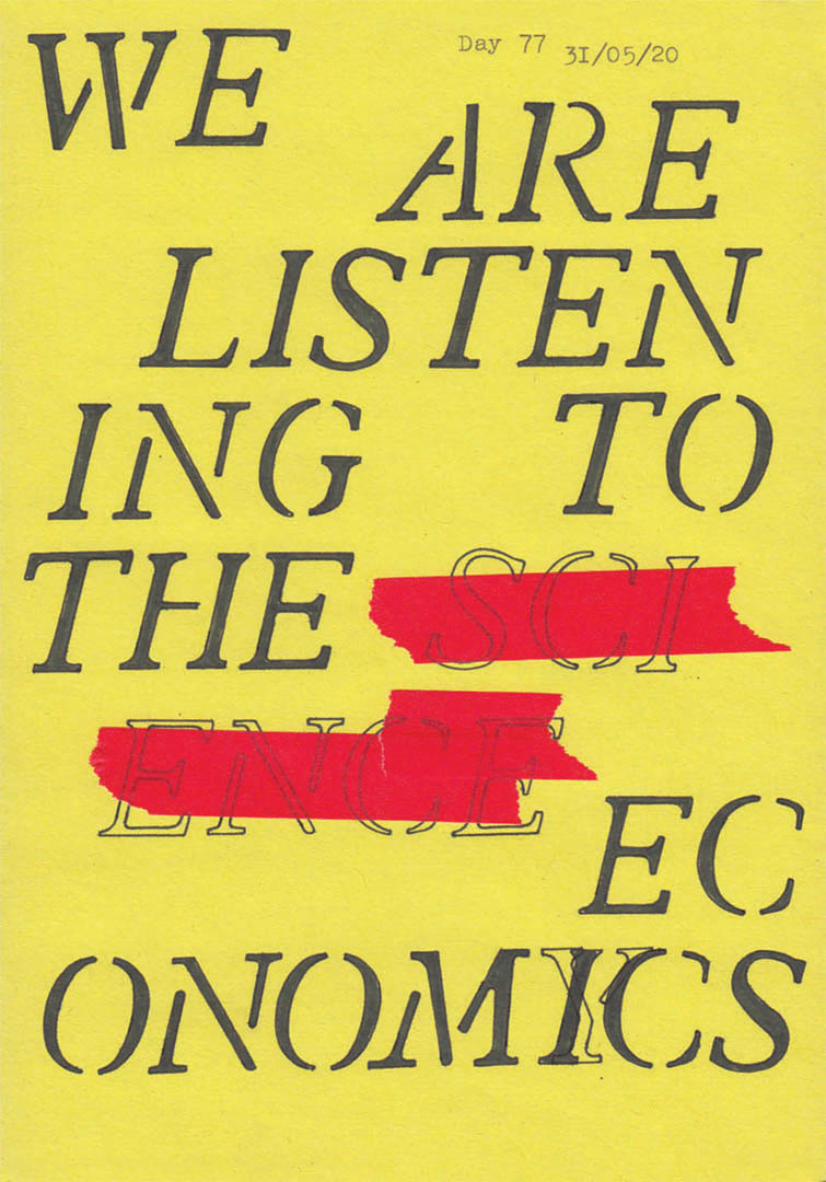 Day 77. We are listening to the economics