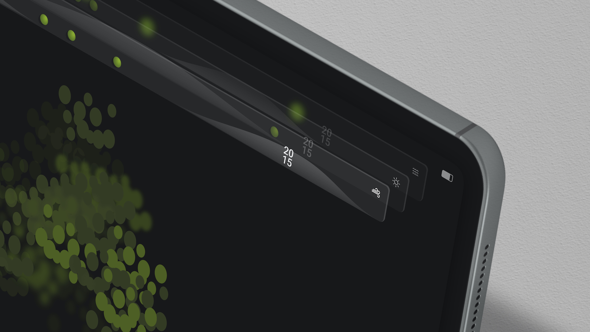 Status bar shows low carbon energy availability
