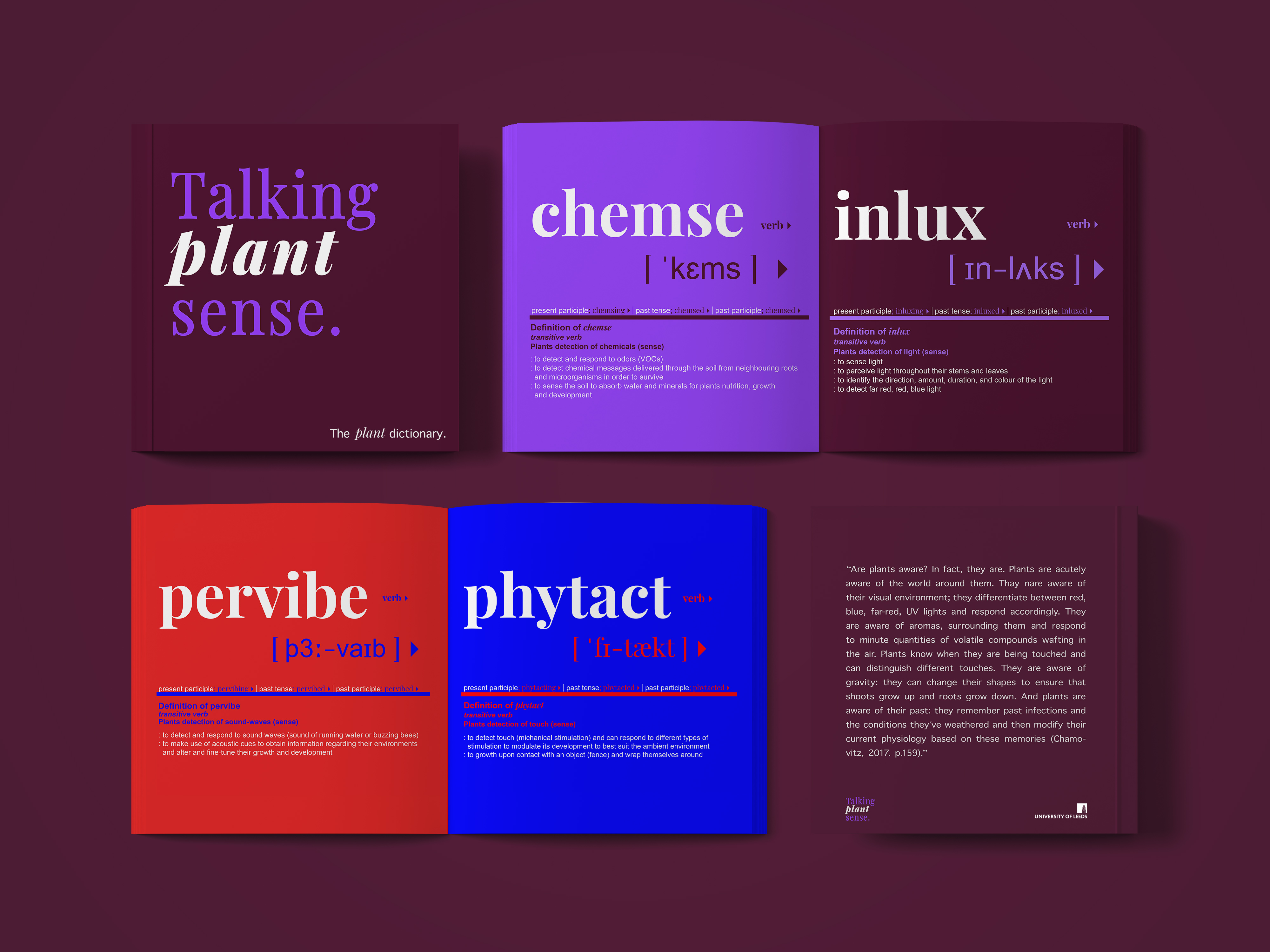 Dictionary, Talking plant sense