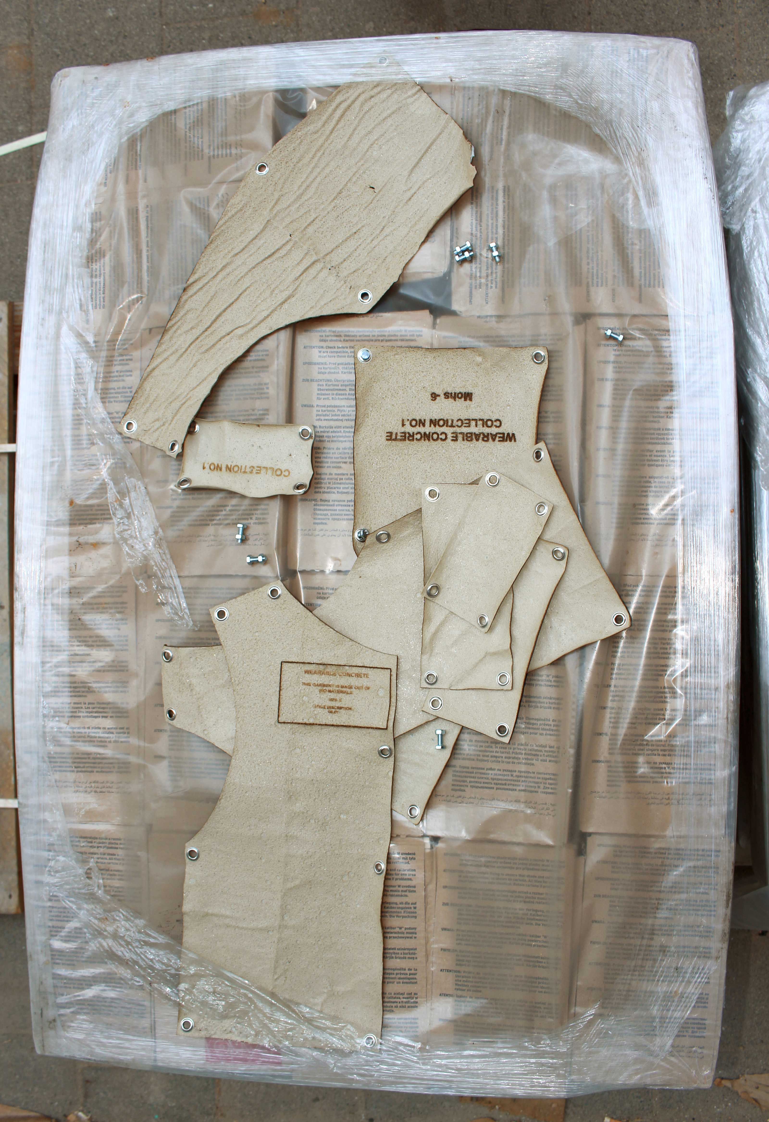 Wearable concrete - The building blocks