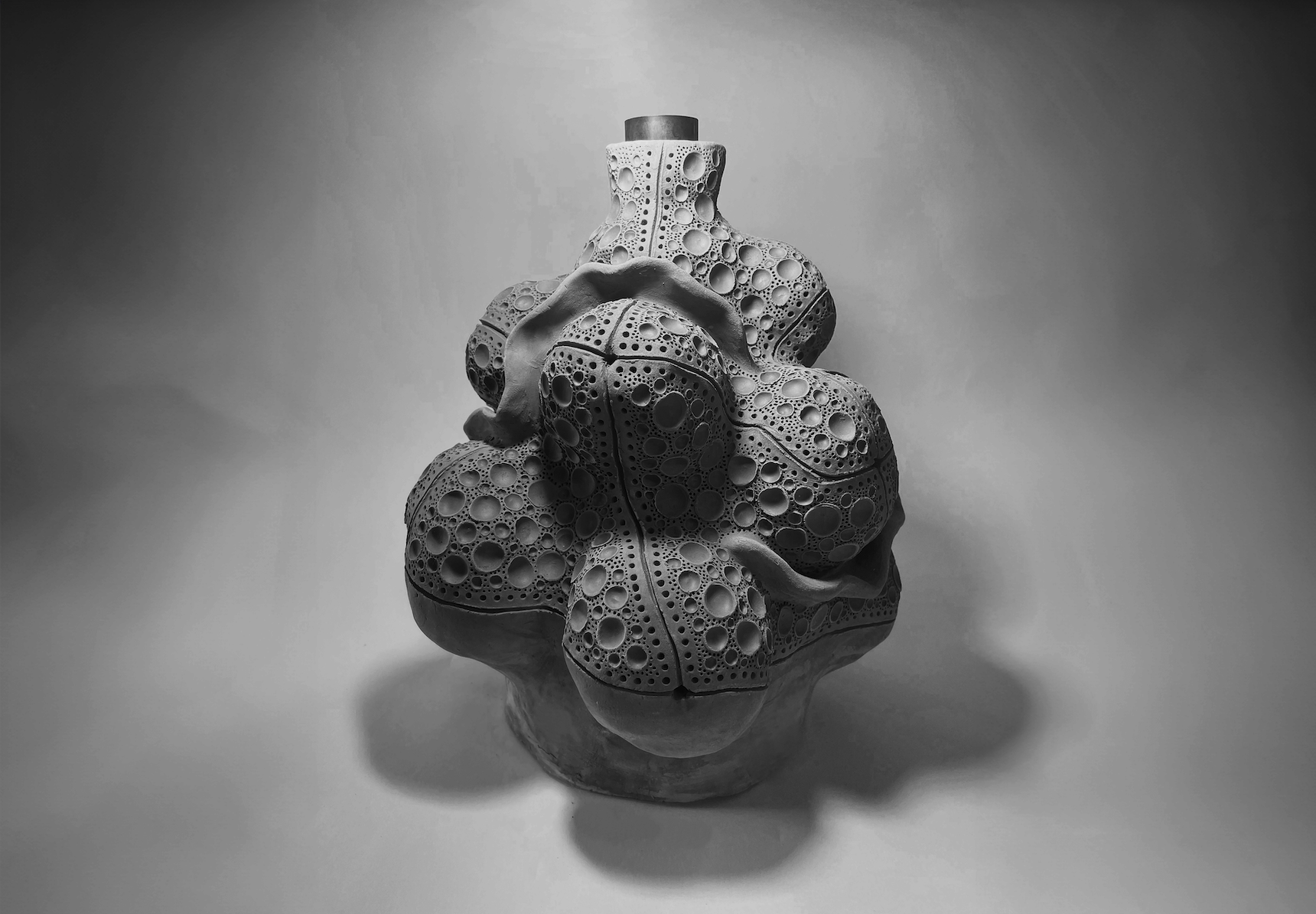 Table lamp sculpture.