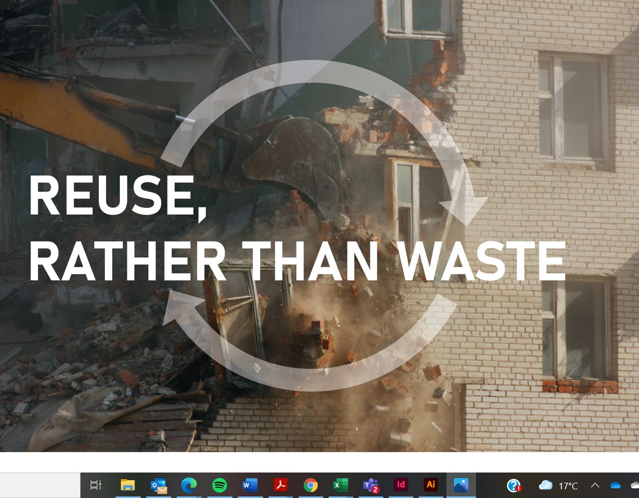 Reuse, rather than waste.