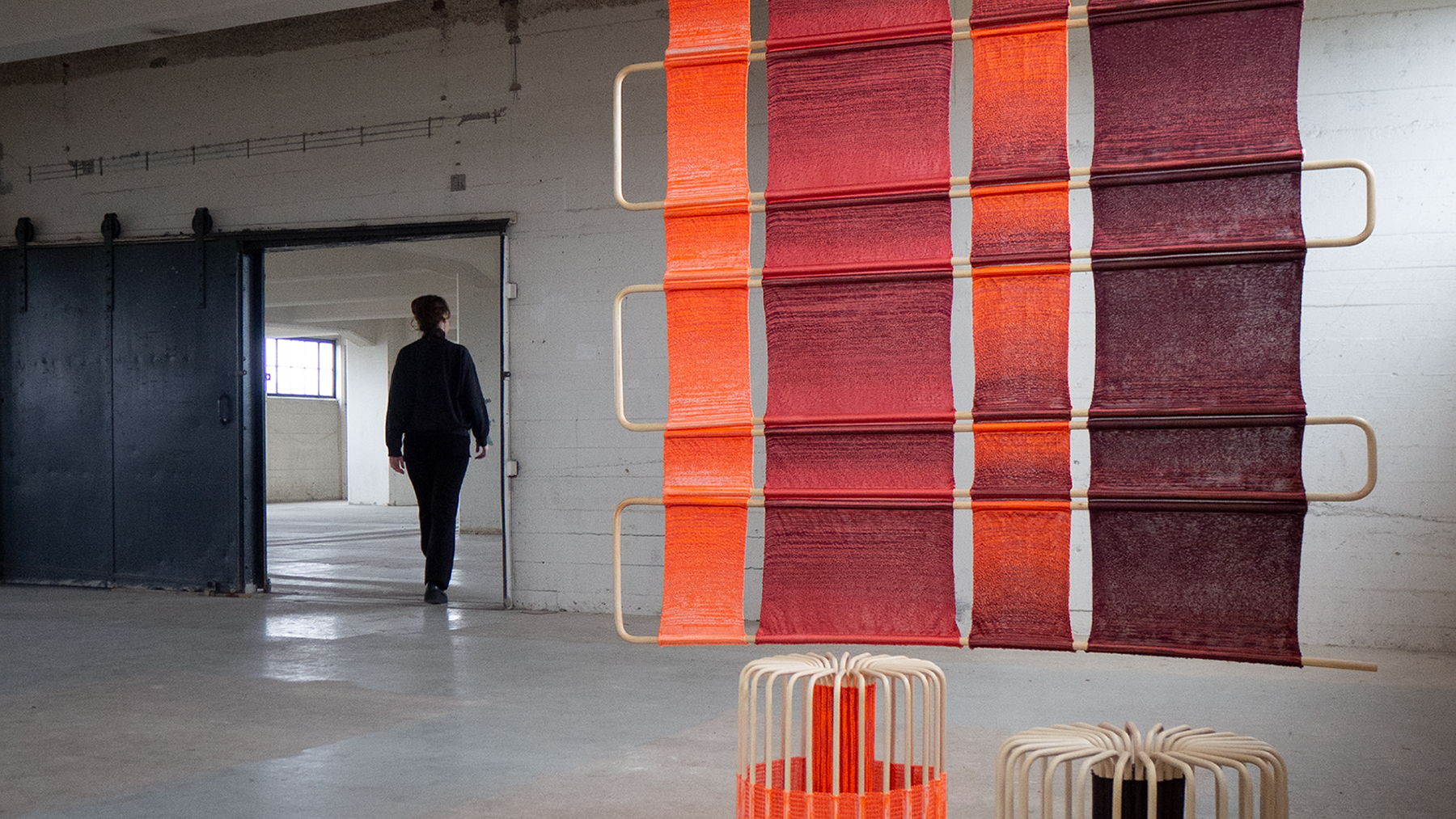 screen - rattan &amp; recycled p.e.t.