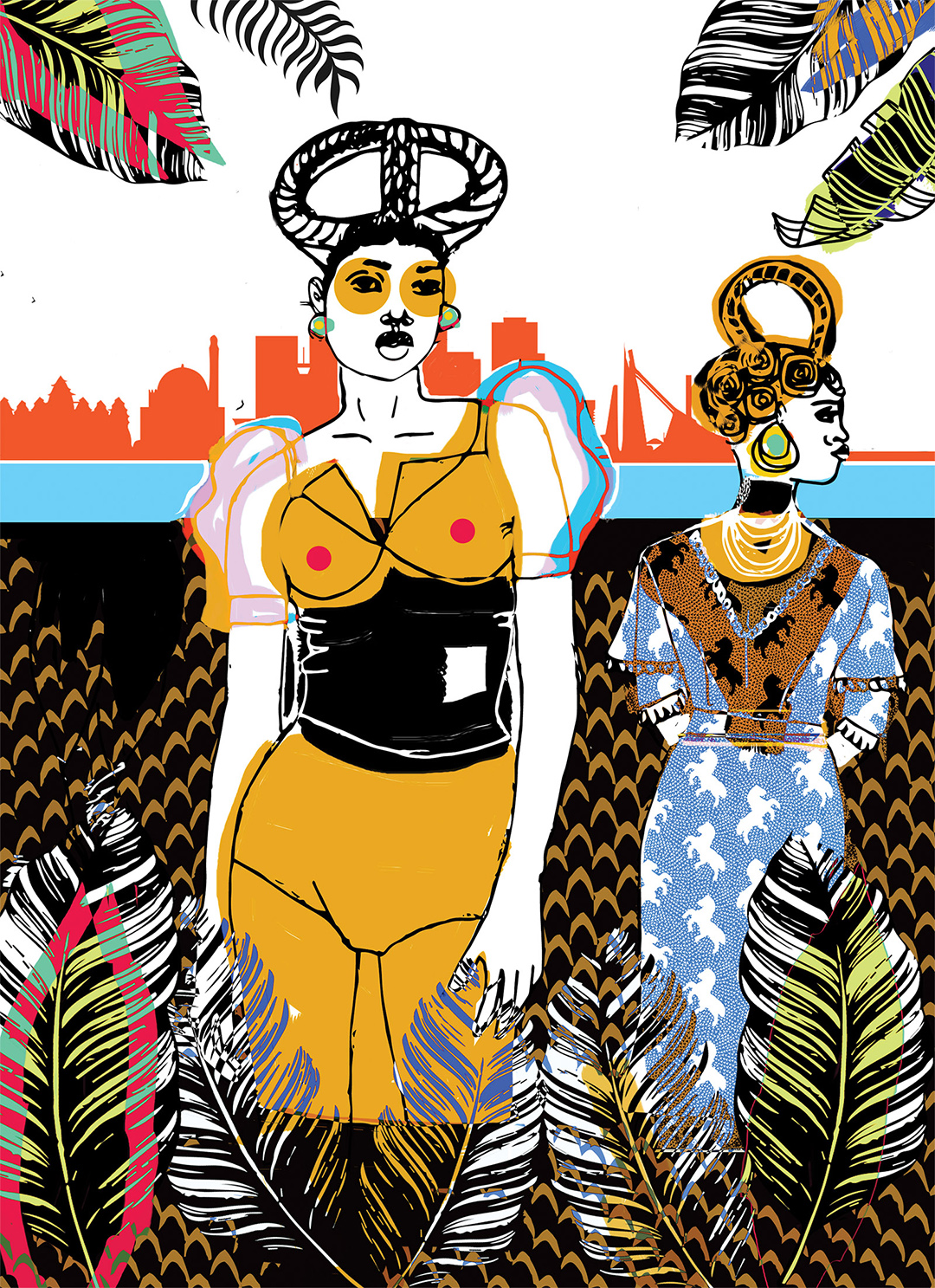 Illustration series 'Golden Period of Ivory Coast'