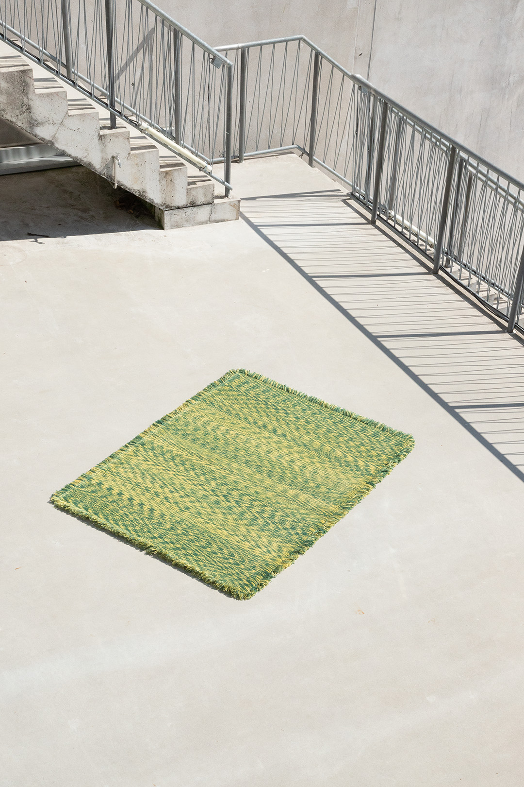 Hand knotted wool rug