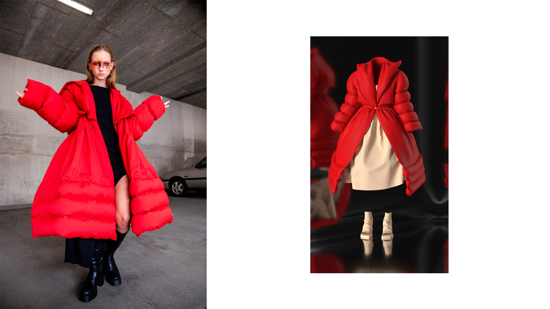Look 1 co-created with A.I.