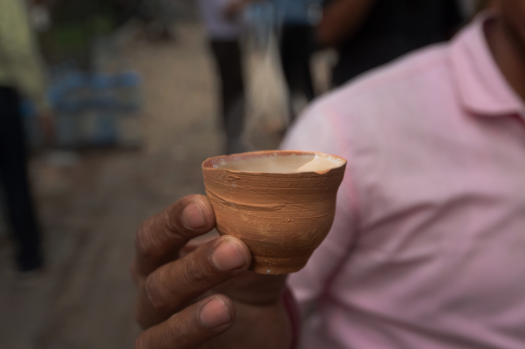 Bhar, the disposable cup made from terracotta.