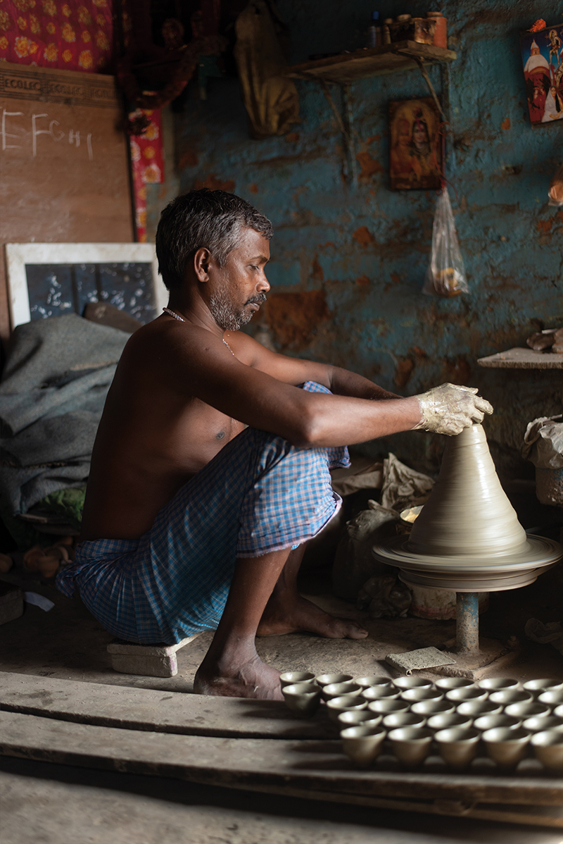 Potter Ramdjar Prajapati from Kolkata.