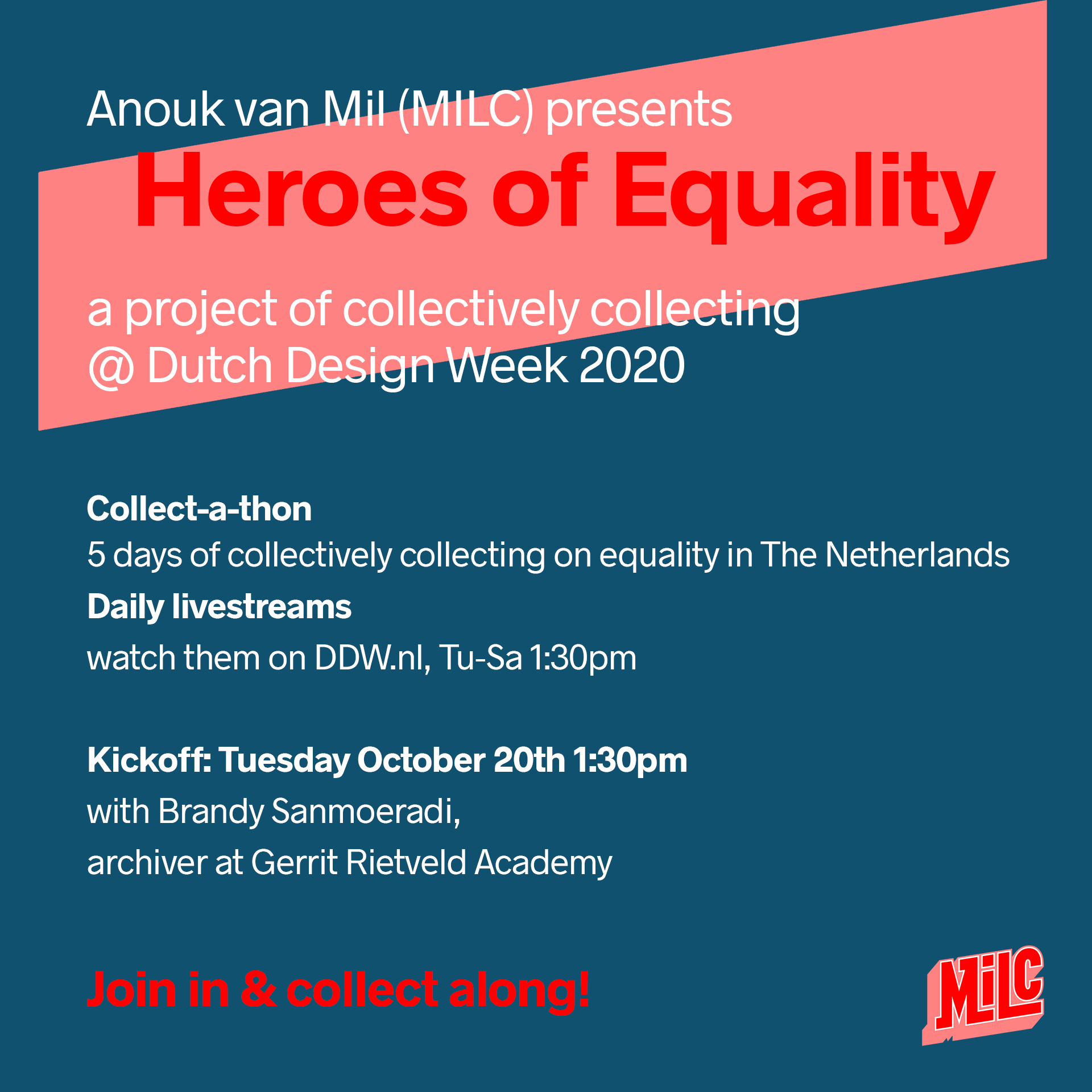 DDW Program Collect-a-thon: Heroes of Equality