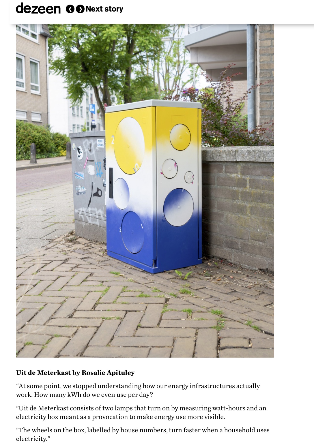 Uitgelicht in https://www.dezeen.com/2022/06/29/artez-university-of-the-arts-product-design-schoolshows/