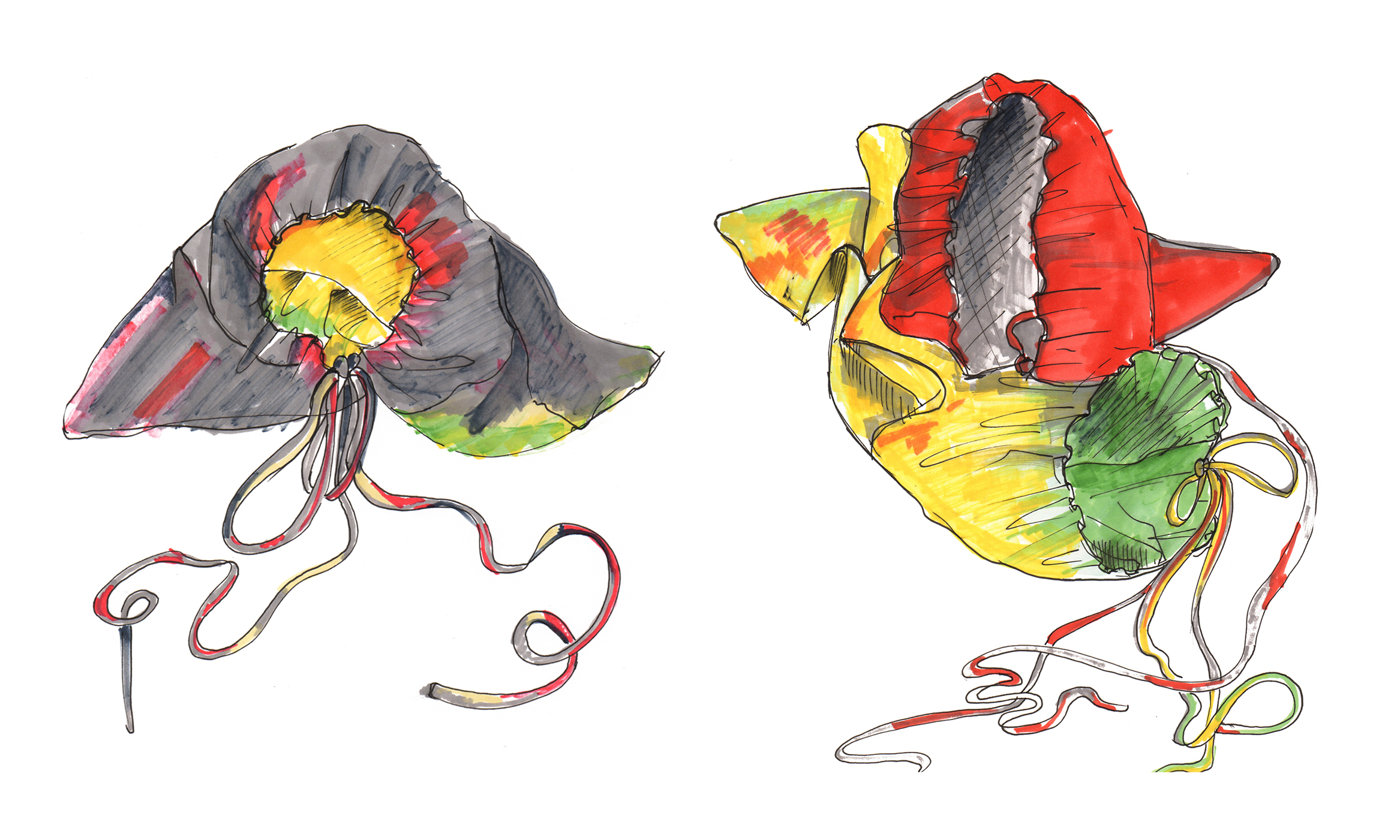 Drawings of different positions