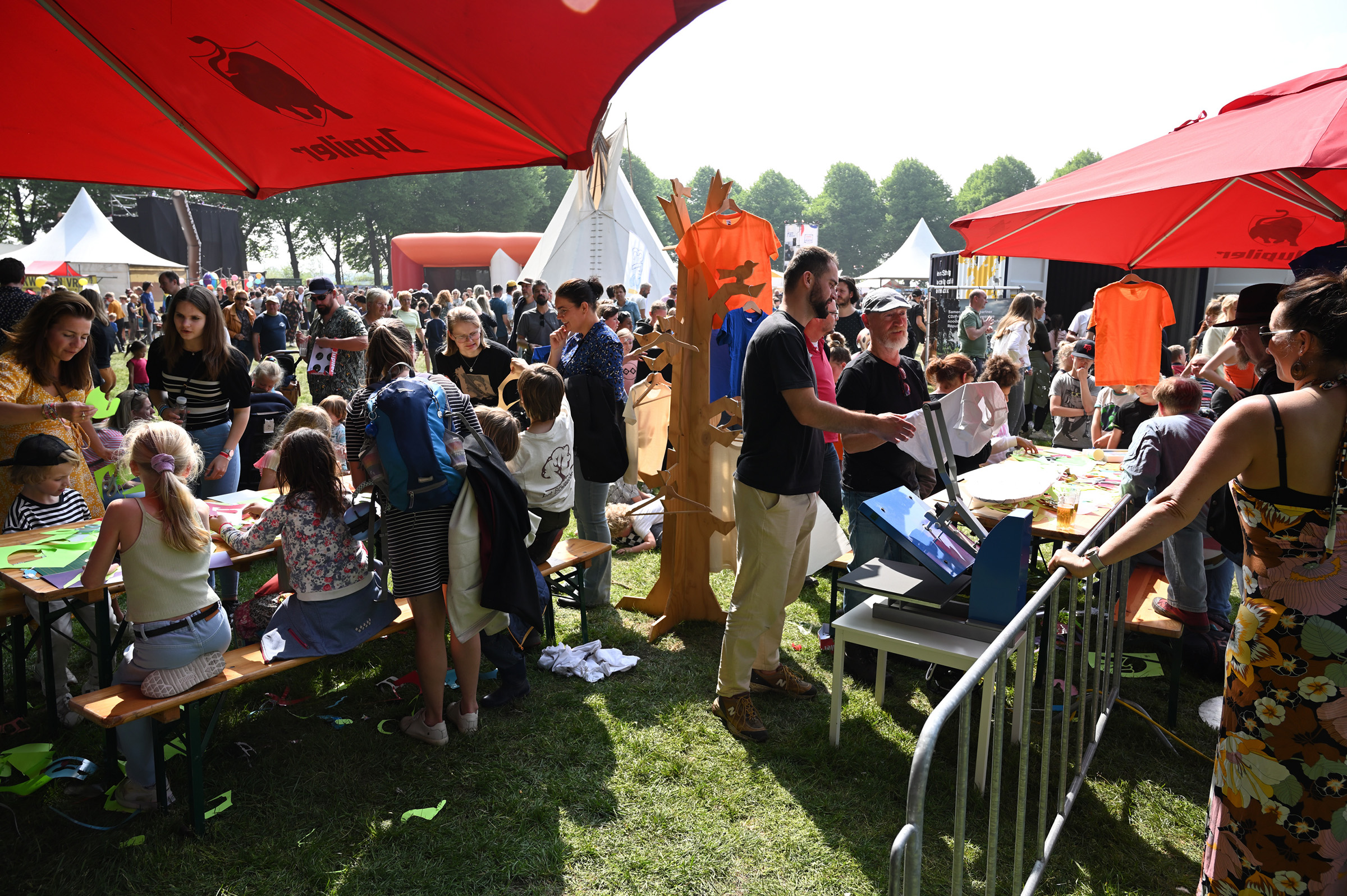 Live production at Bevrijdingsfestival