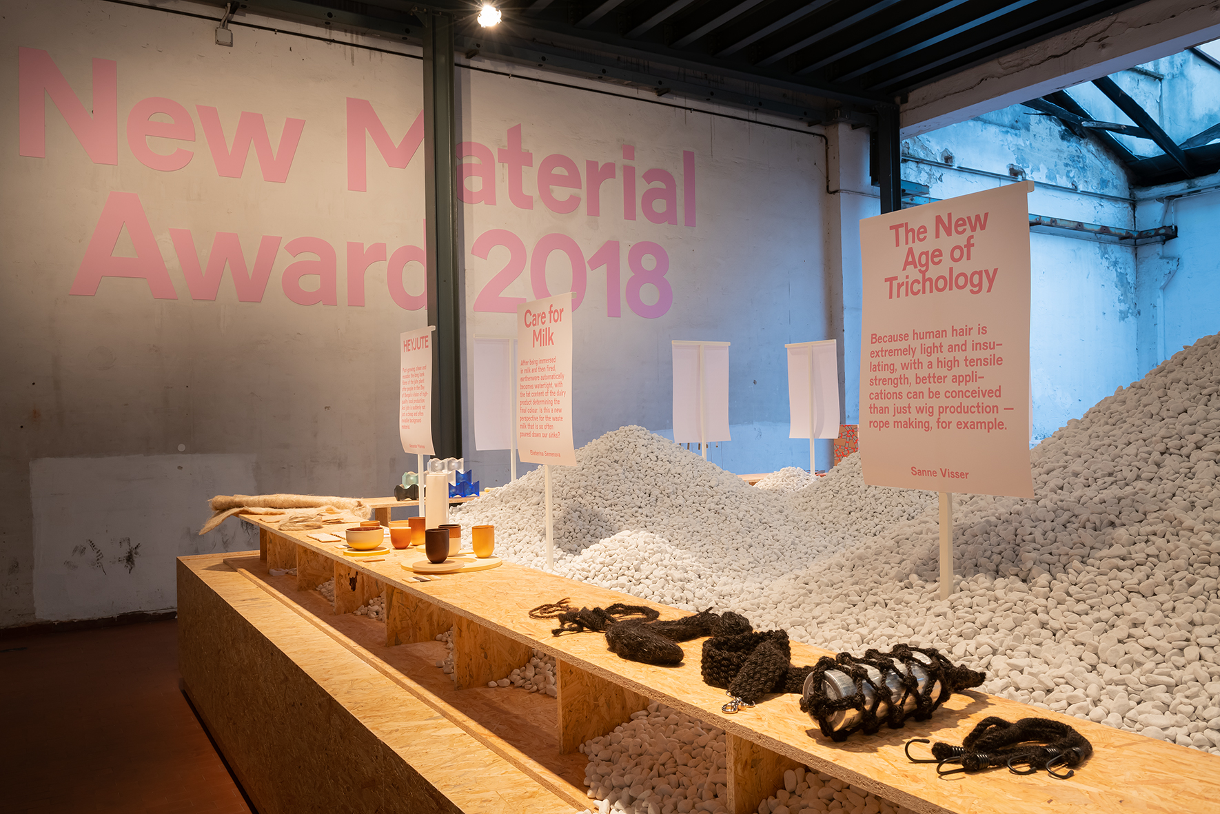 New Material Award exhibition, 2018.
