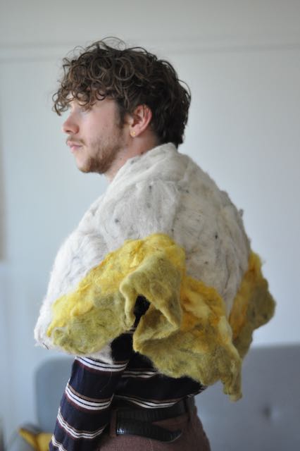 Felted coat made following posthumanist principles