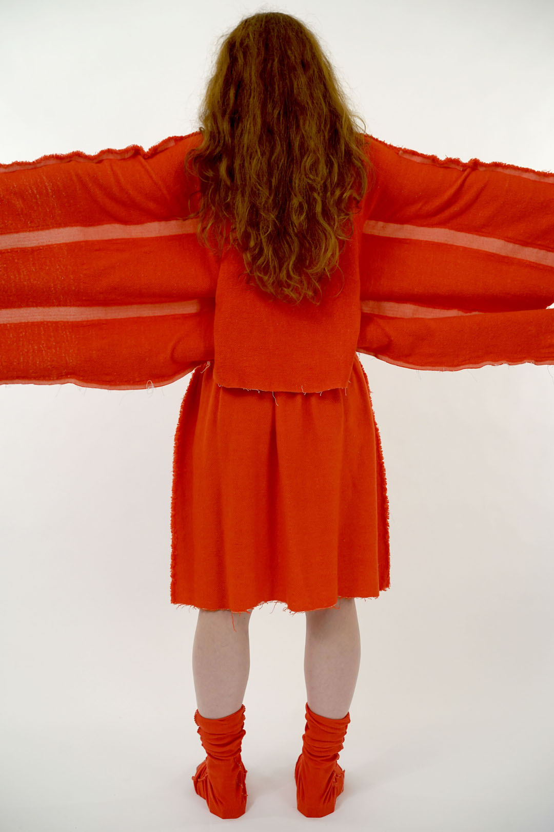 Red Wool Shirt &amp;amp;amp;amp; Skirt