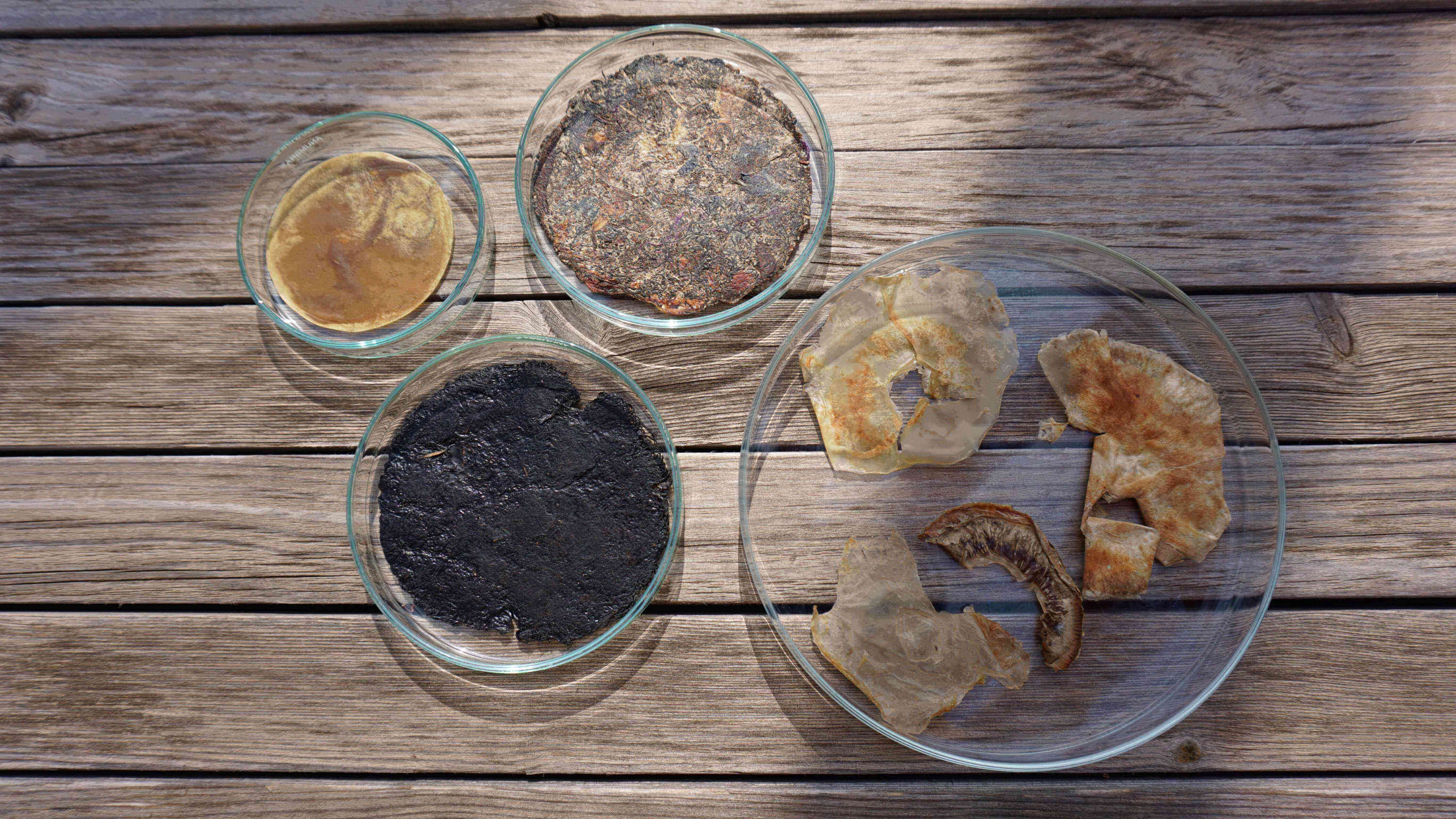 Pure and composite flexible mycelium materials.
