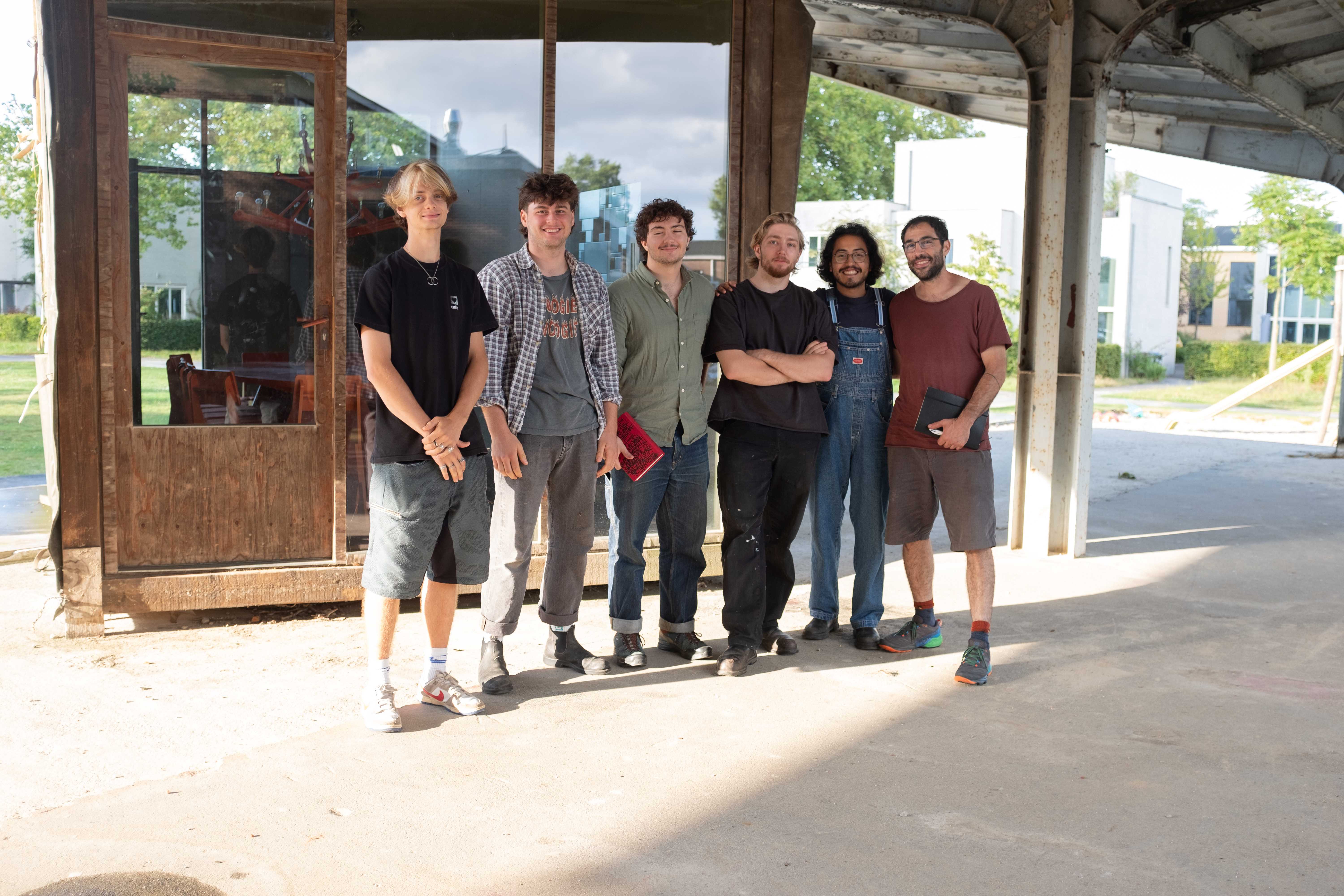 Exhibtion team of Arkhe Collective and Marc Barred