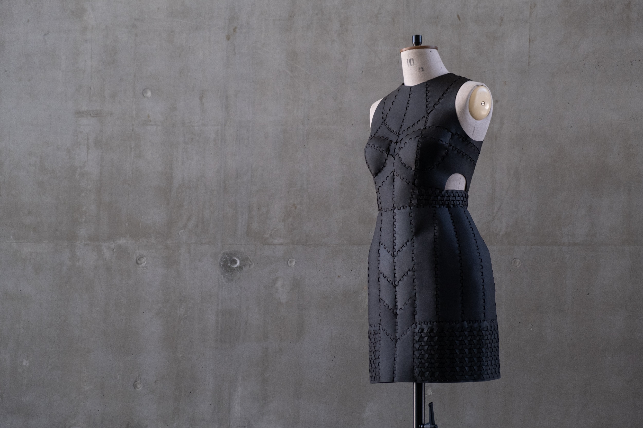 Dress made of Pomastic