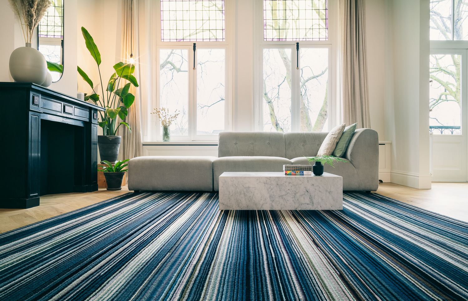 'Night on Earth' carpet, finished product