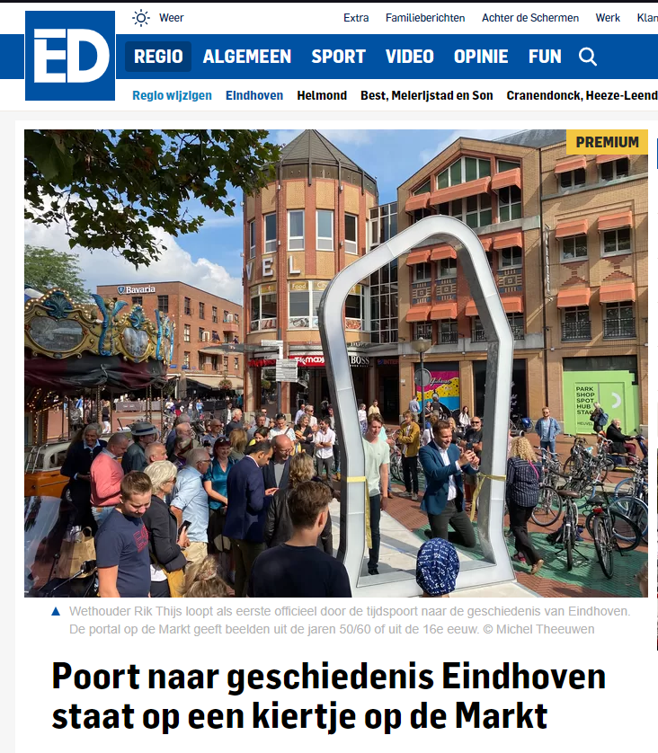 Featured in https://www.ed.nl/eindhoven/poort-naar-geschiedenis-eindhoven-staat-op-een-kiertje-op-de-markt~a856652b0/
