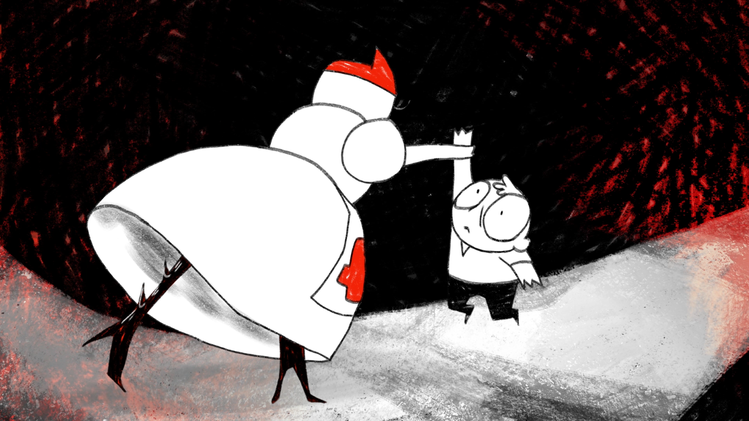 still from "Next please"- Eva Bonnevits