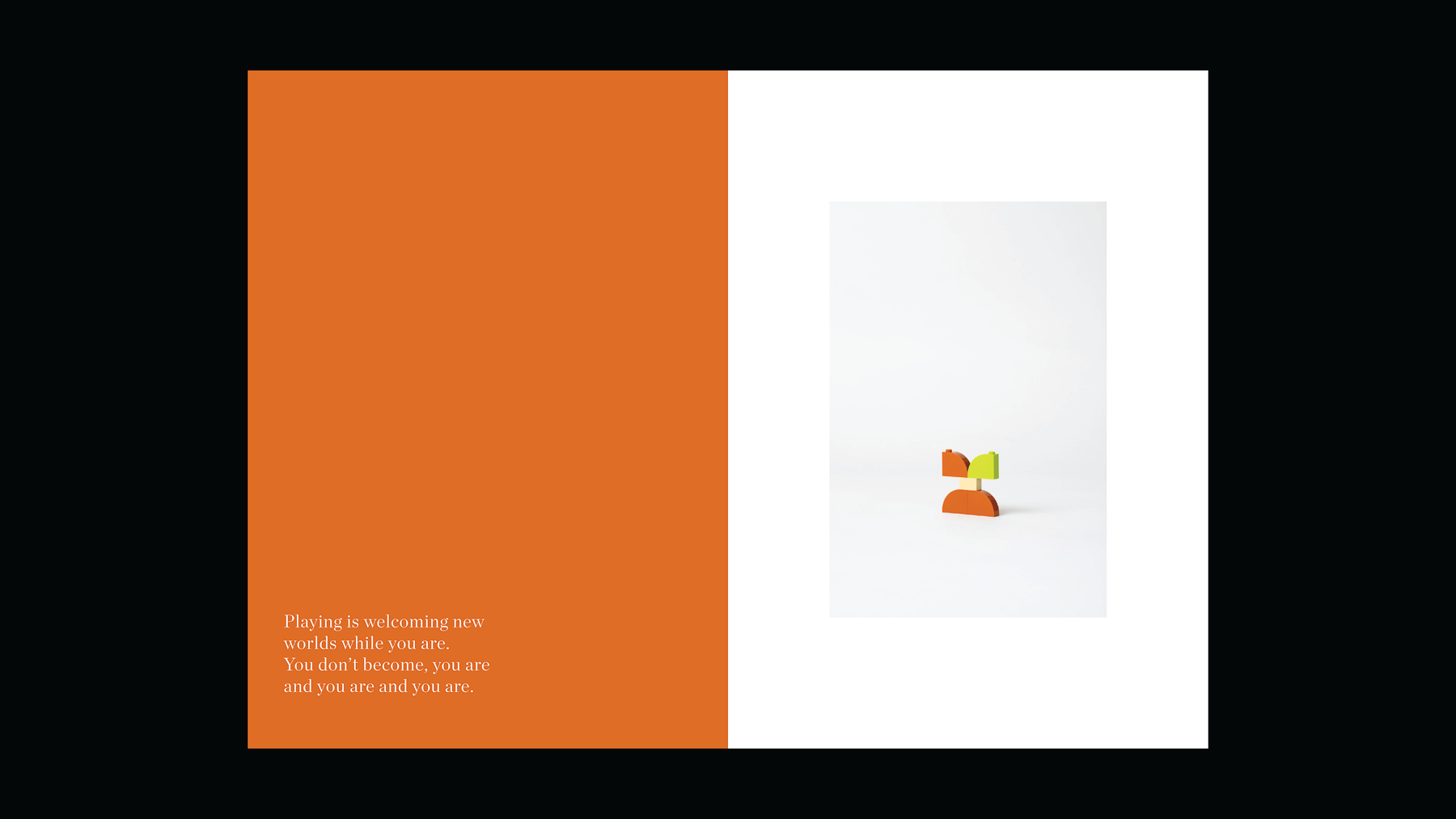 Spread design for 'PLAY' (draft)