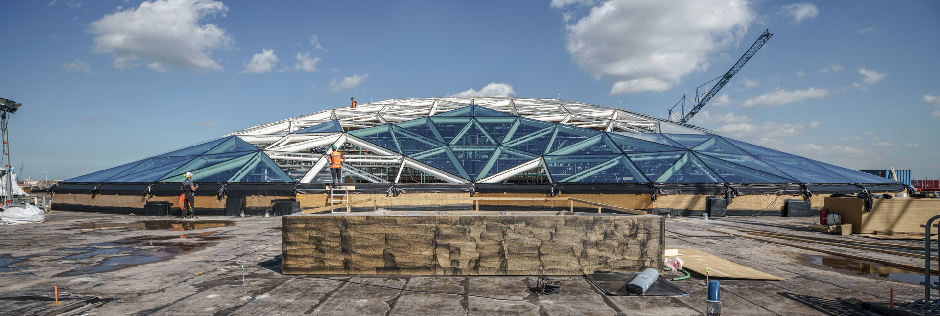 Dome under construction