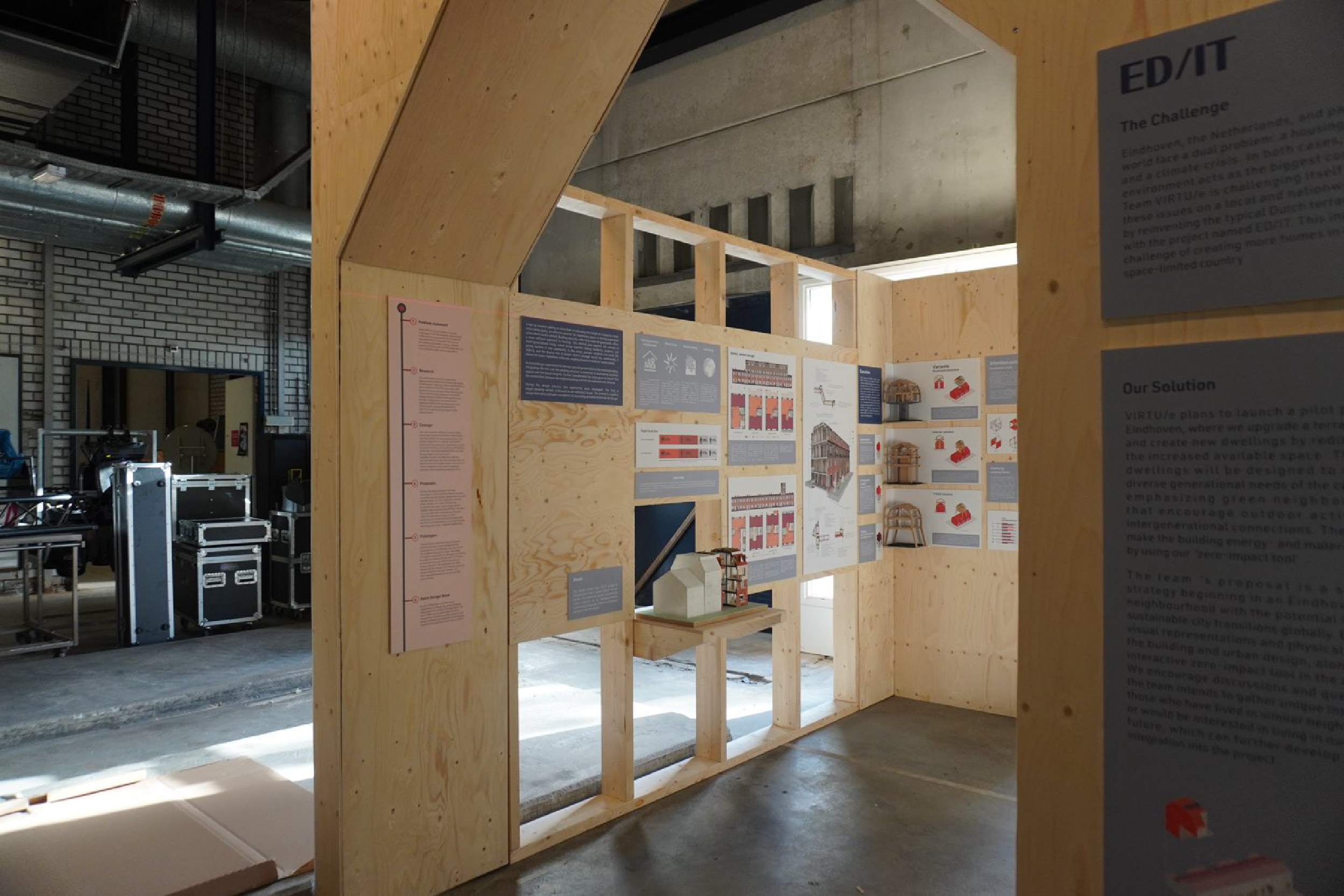Working on the exhibition