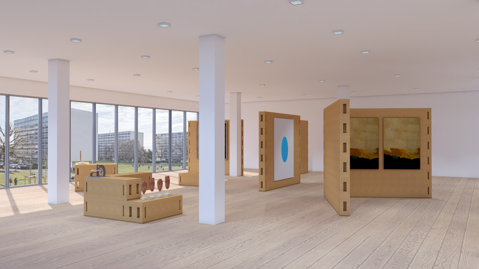 Dynamic Art Gallery with Corkbrick