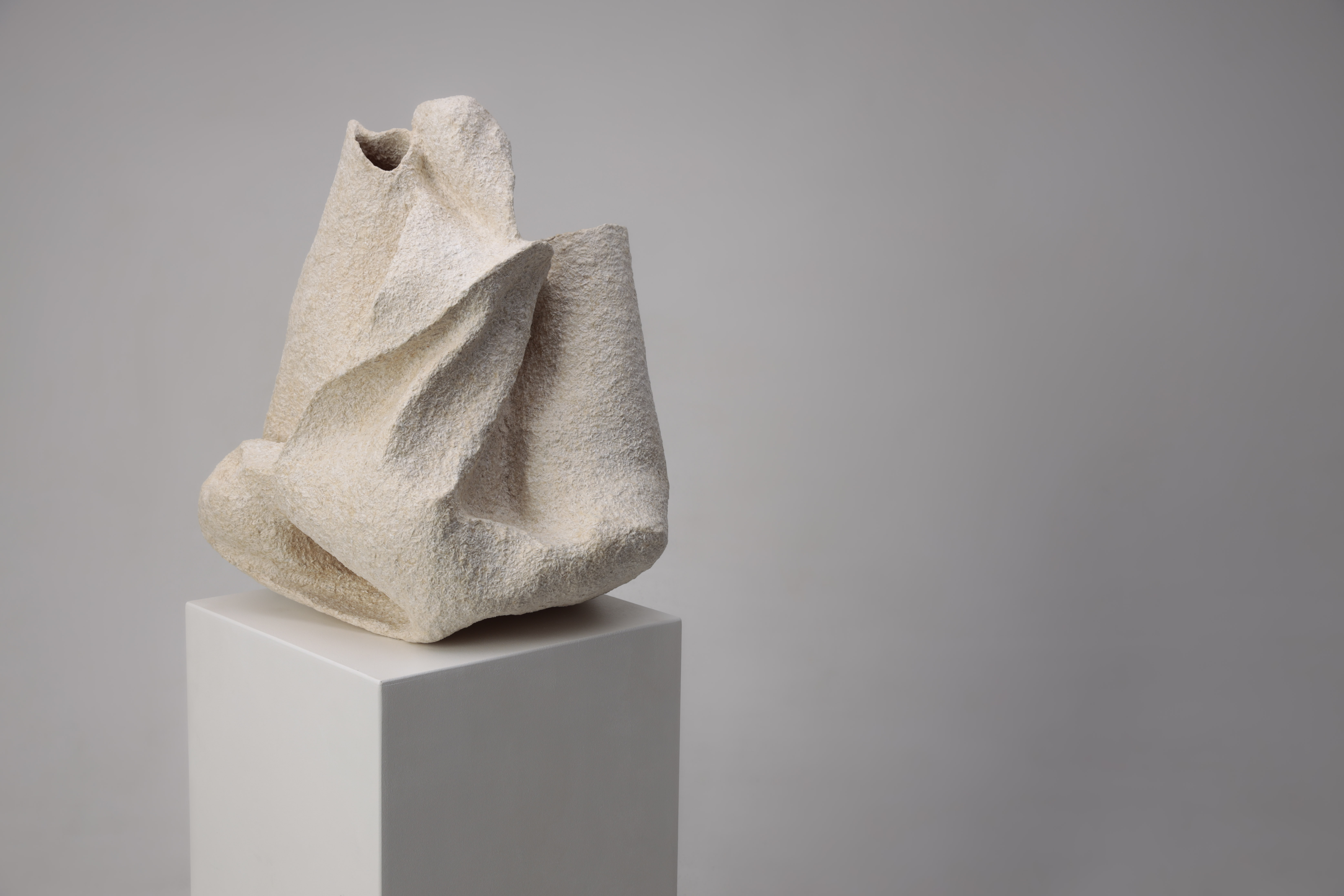 Failed textile samples processed into a sculpture