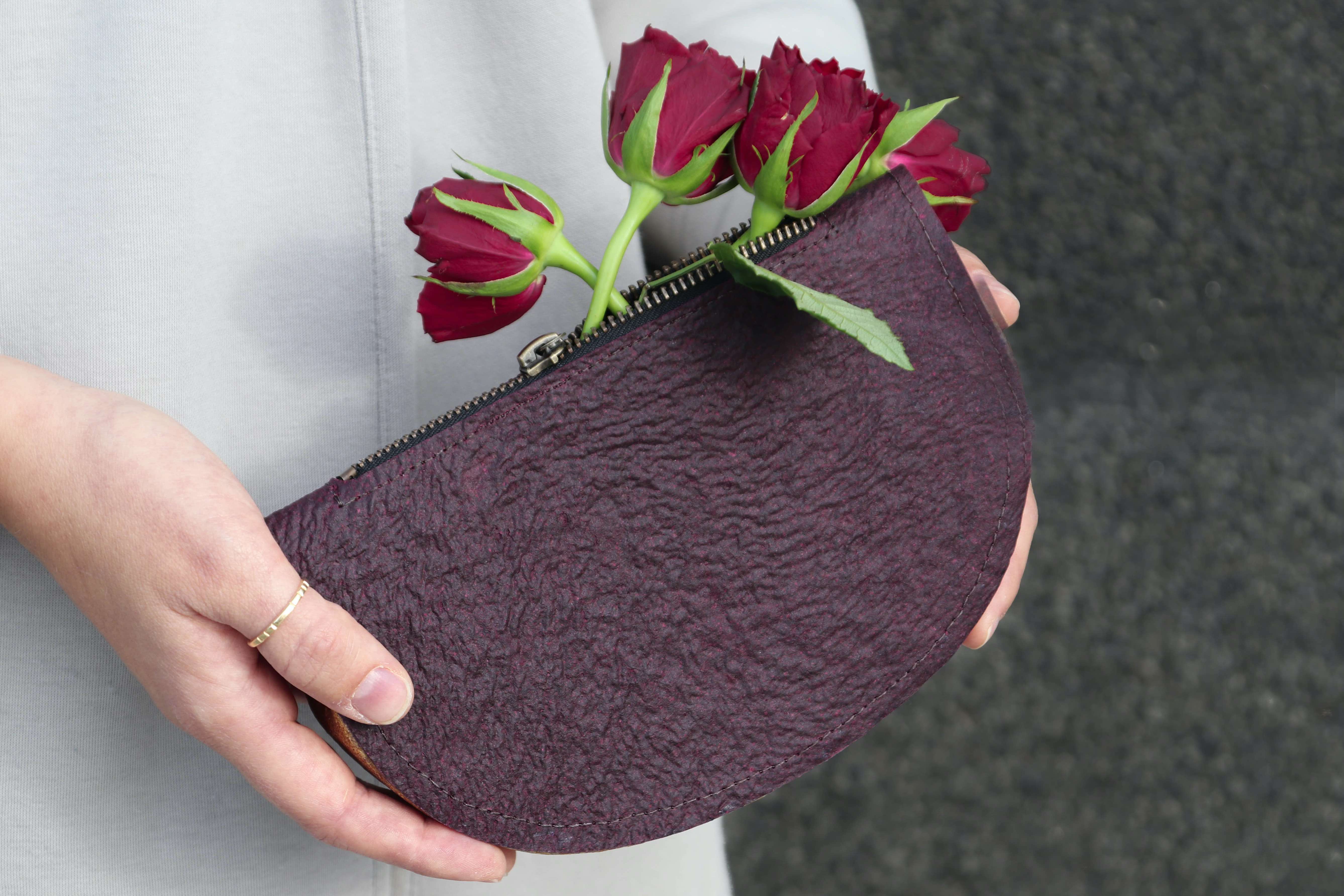 Prototype of Flaux: Small clutch bag