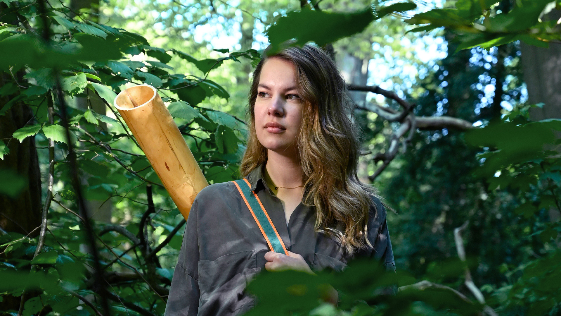 Forester - In forest with tools