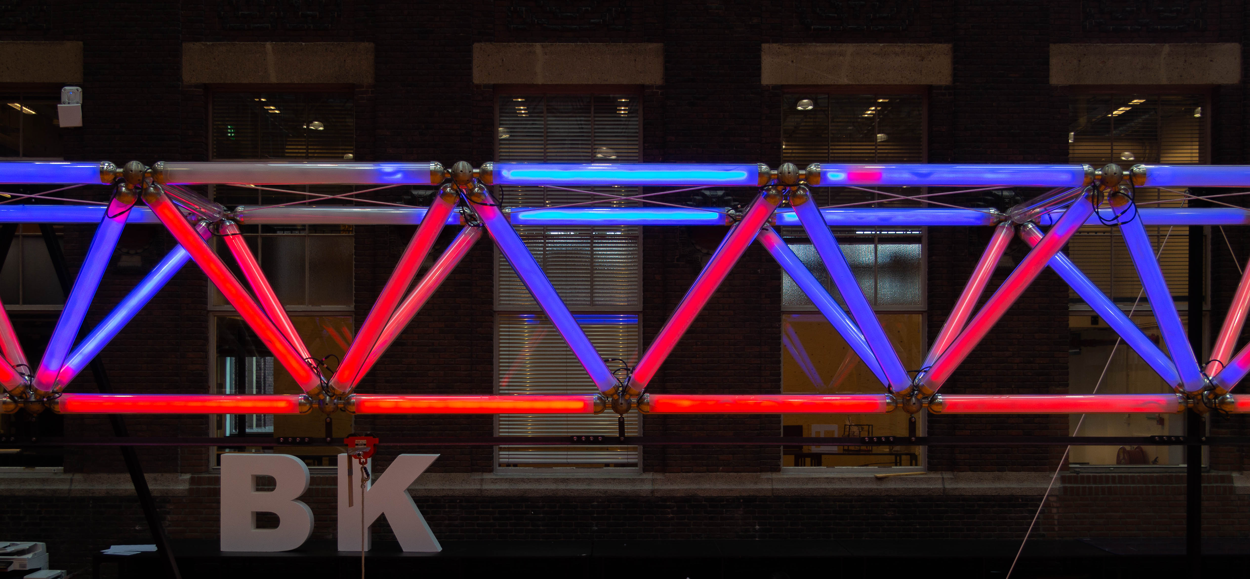 Ziptruss during test in lab TU Delft