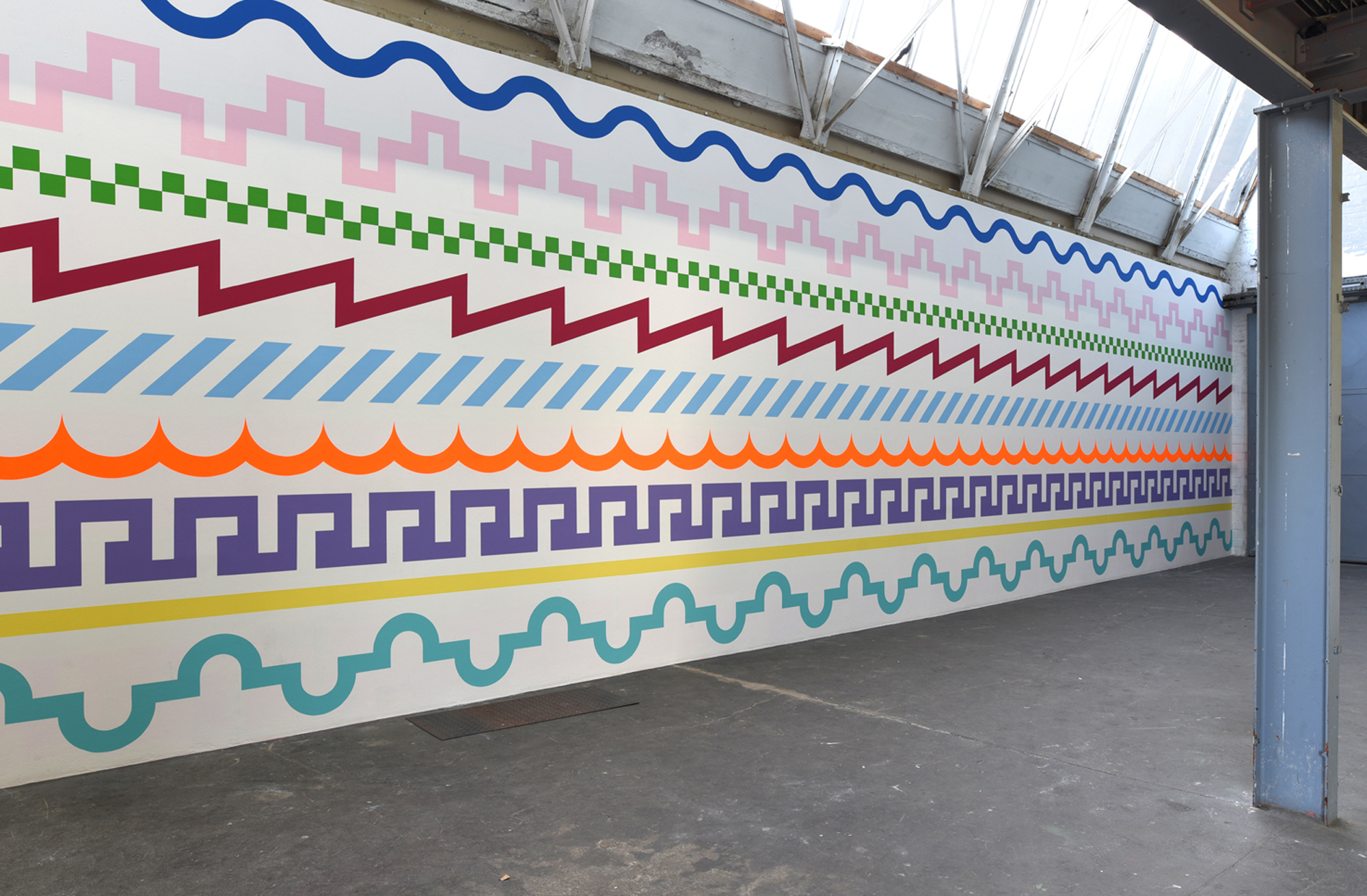 wallpainting "Library of shapes and colors" 2022