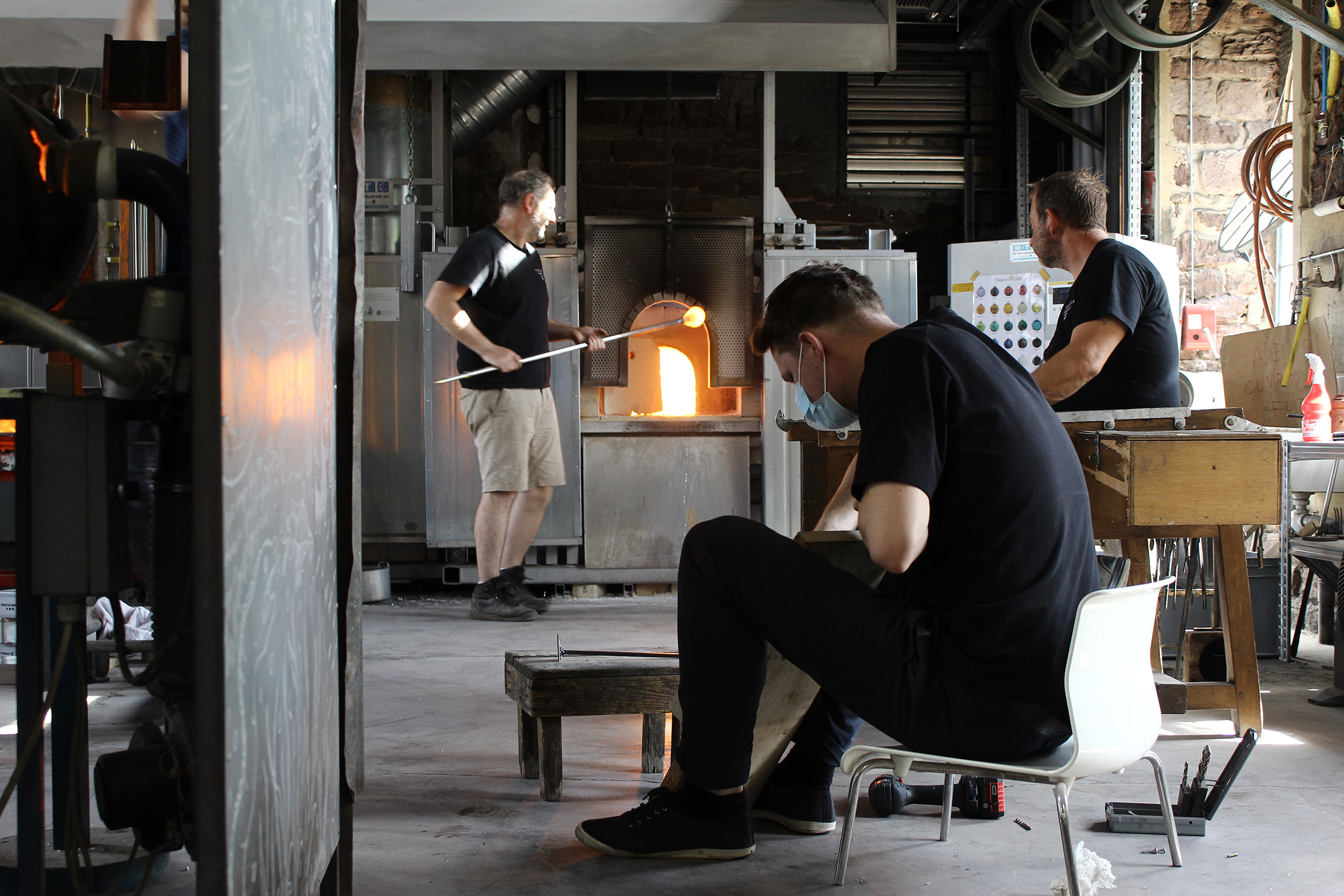 Generation Köln with glassmakers in Meisenthal