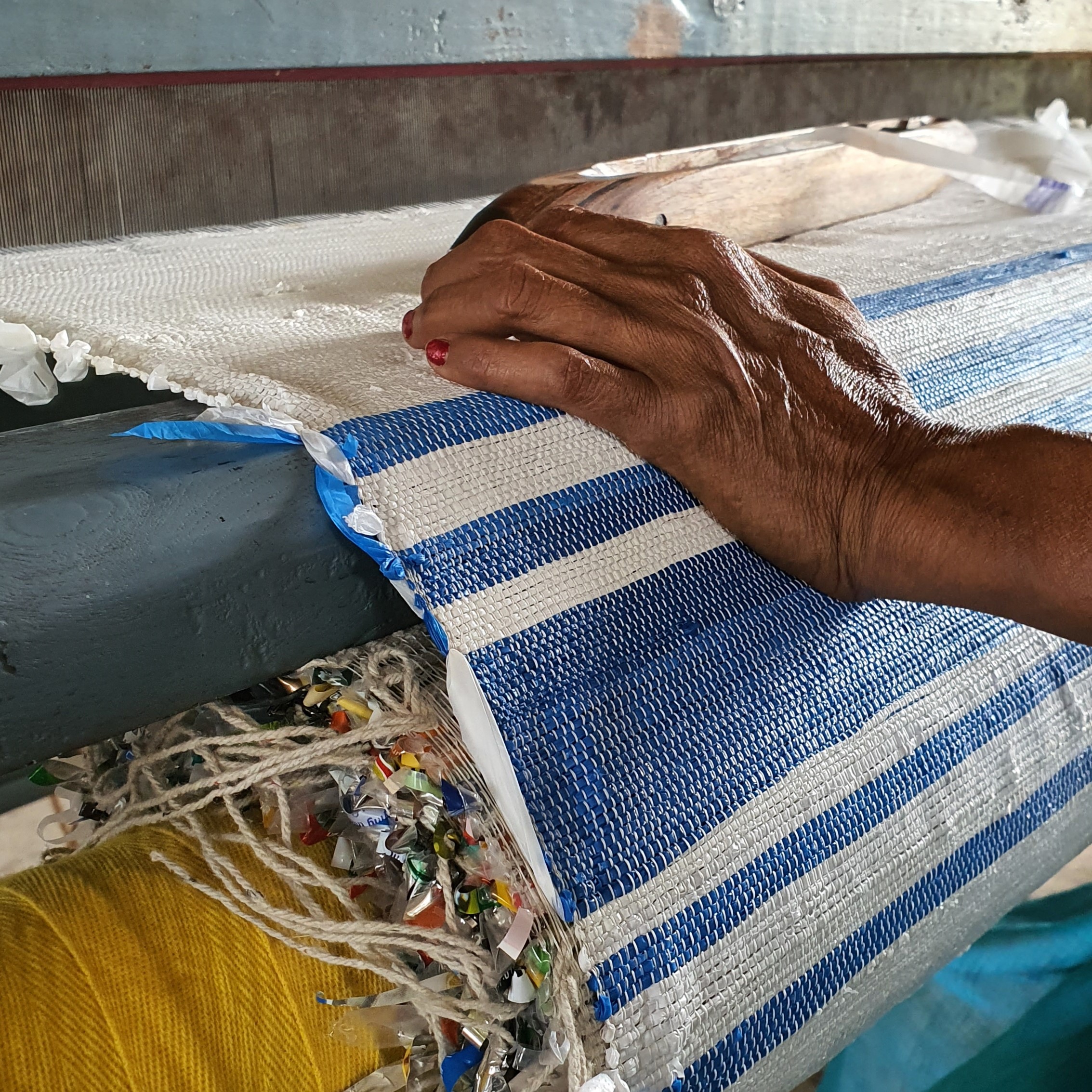 reCharkha Upcycled Handwoven Fabric - Sample