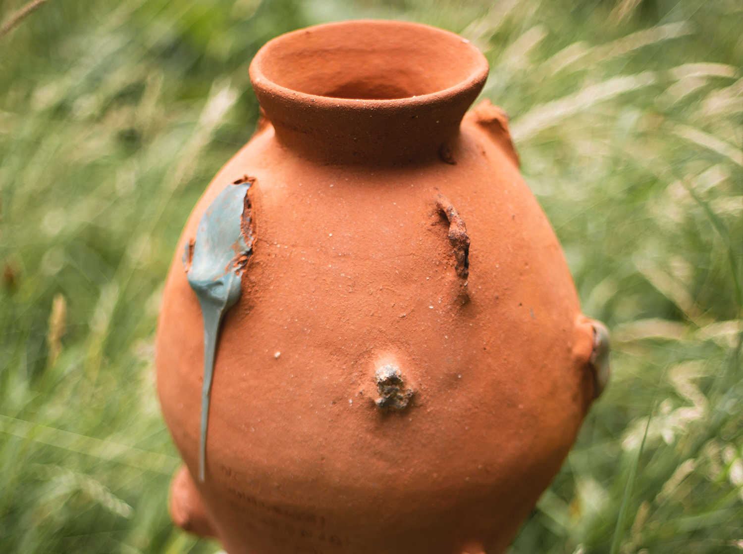 Fired ceramic vase made from second Hole Horizon