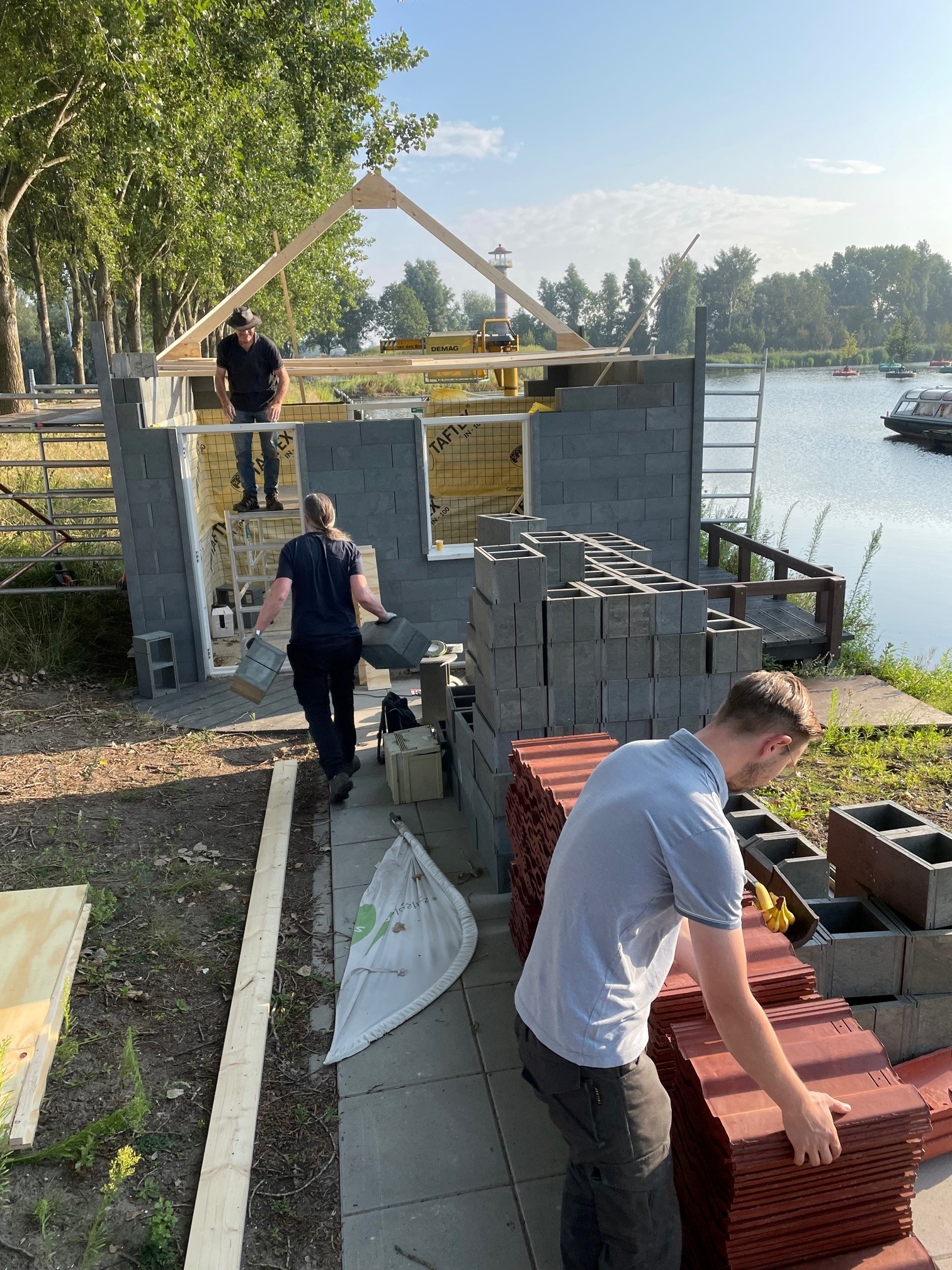 building the house