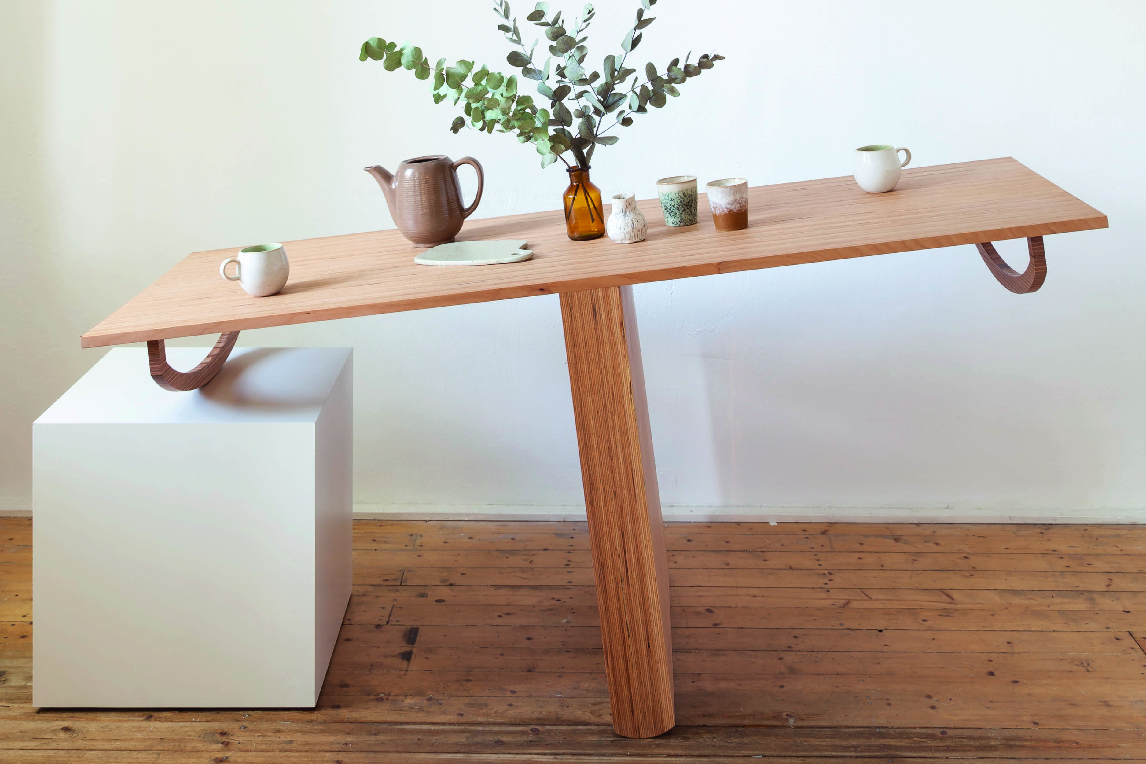 lopsided dining table
