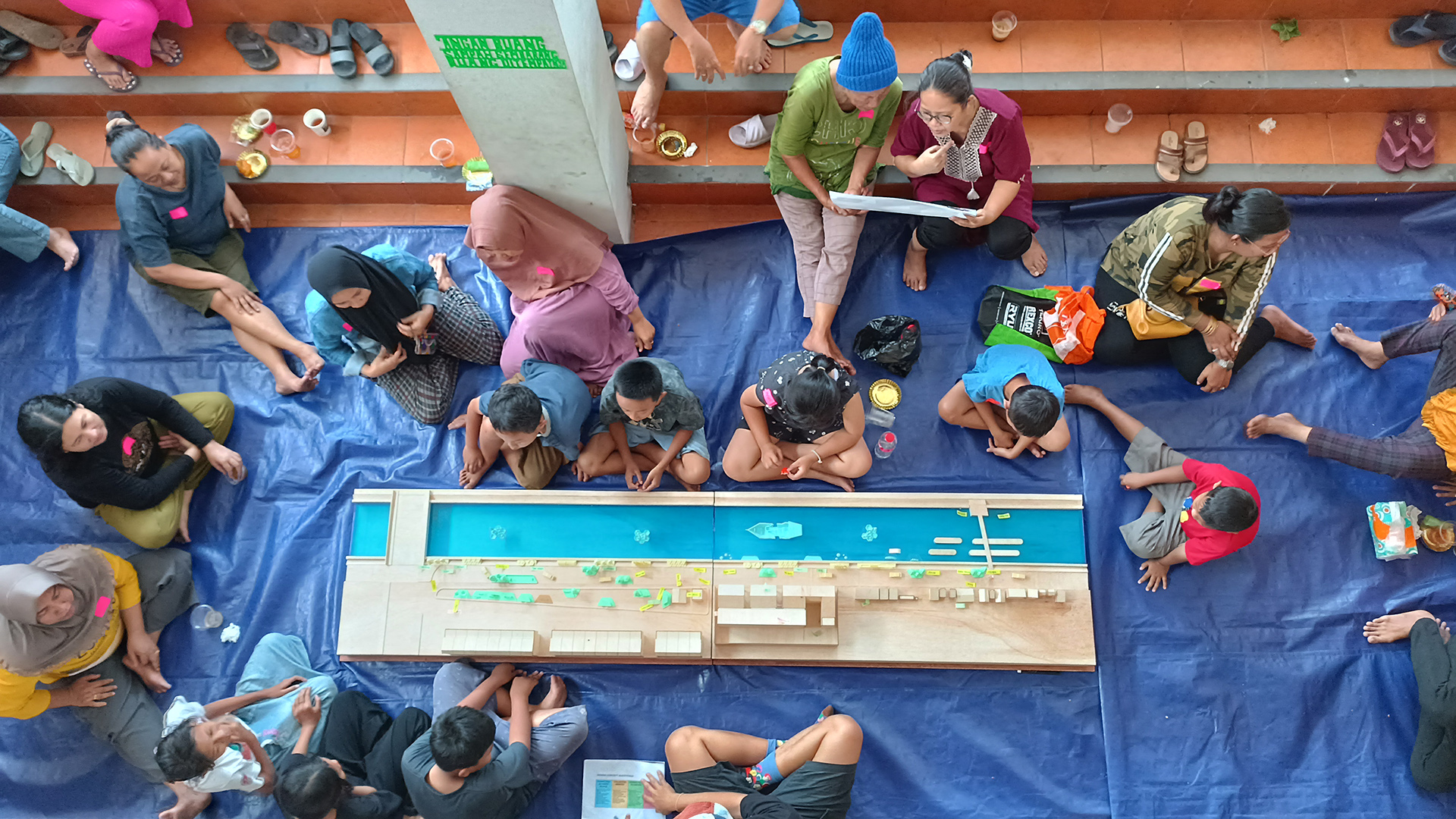 Community based design workshop in Kampung Kunir