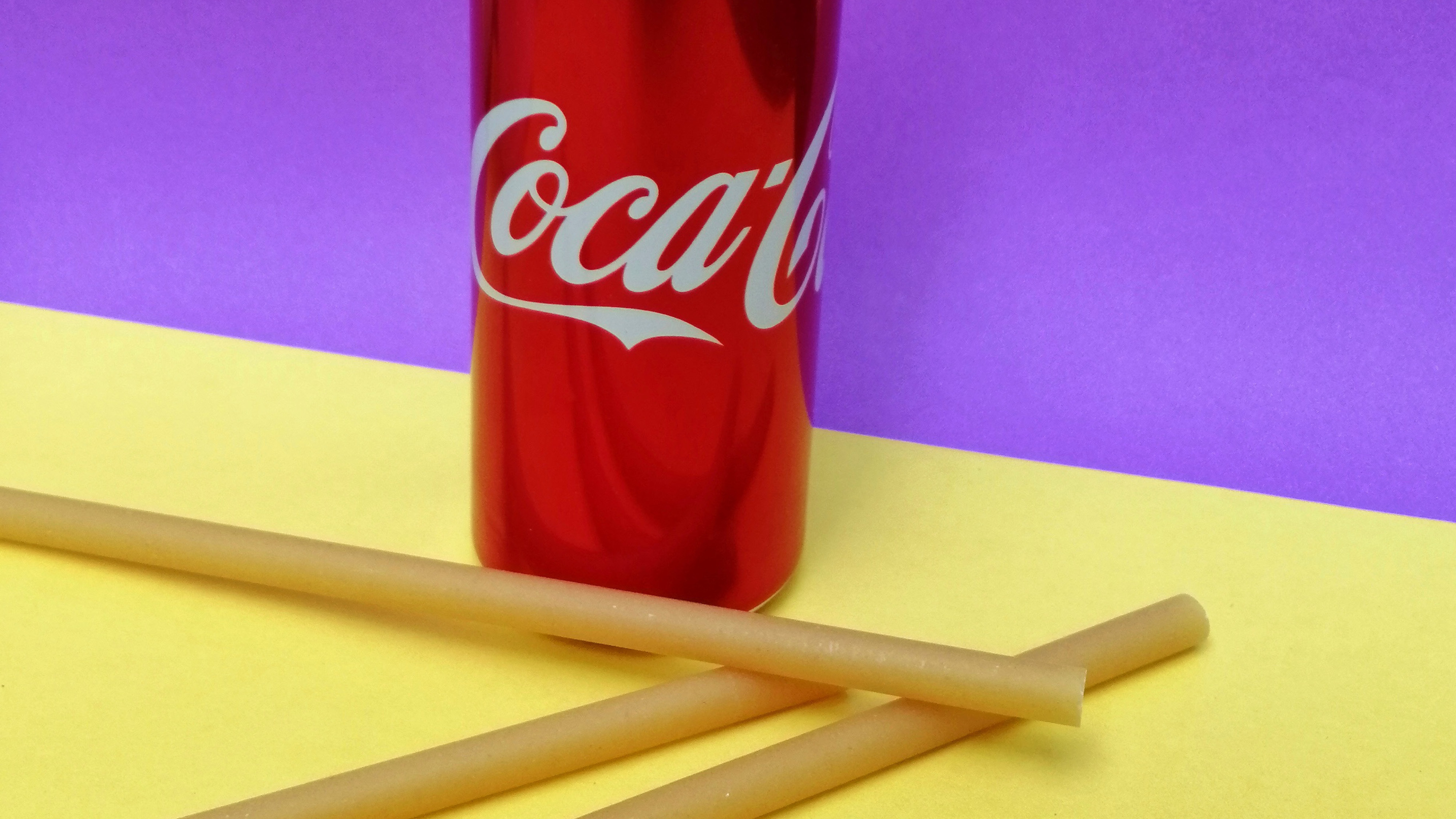 Pasta straw coca cola