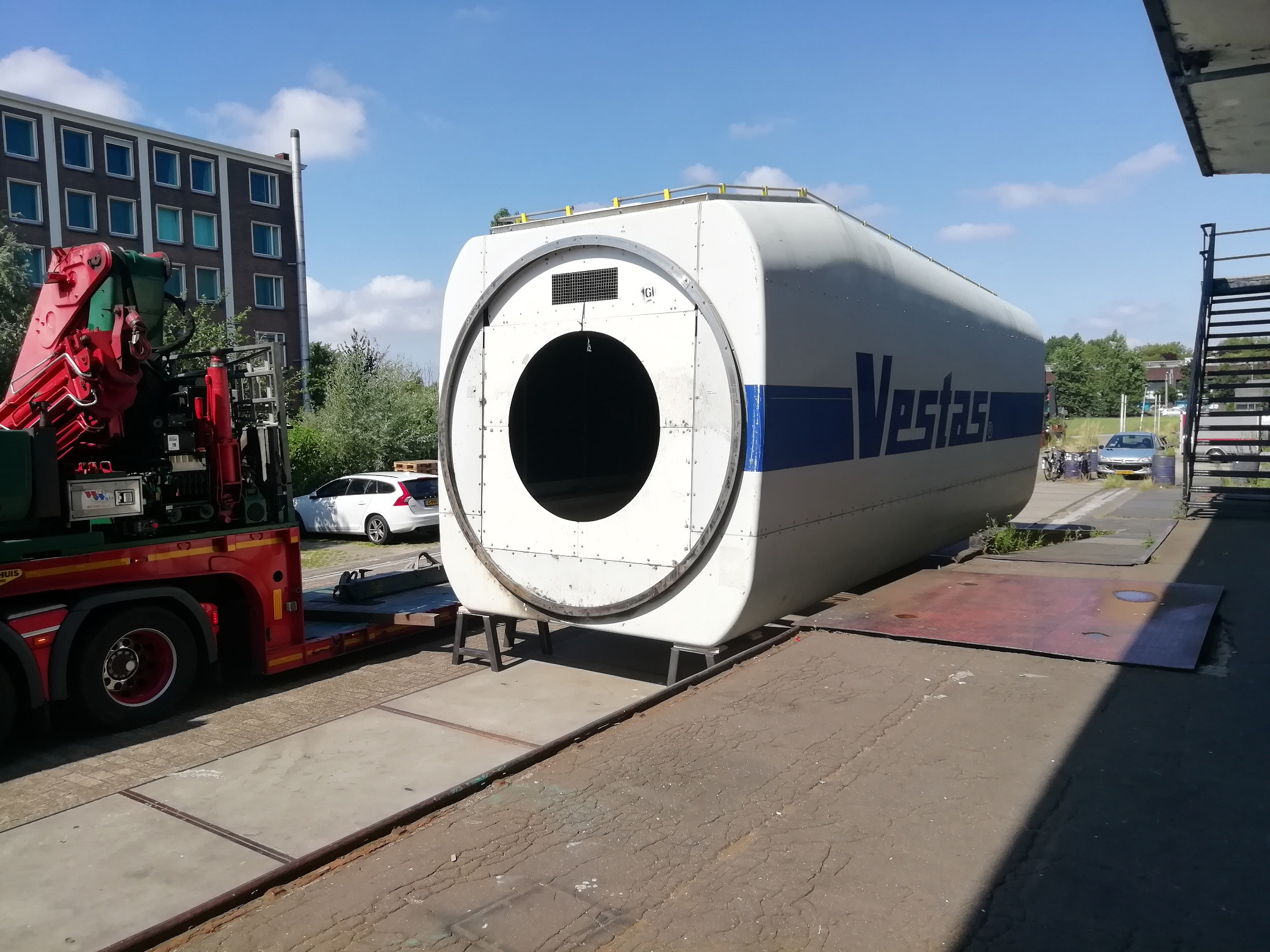 The empty nacelle before being fitted out