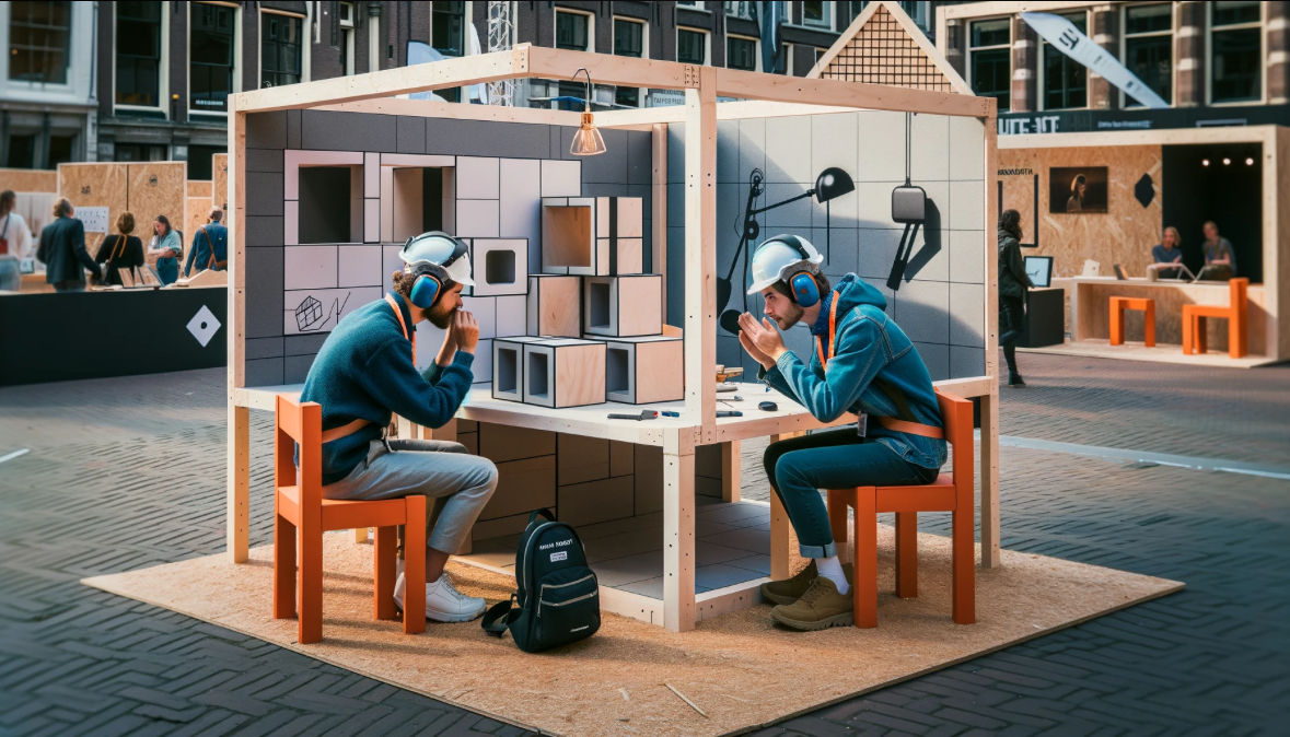 impression of a construction site