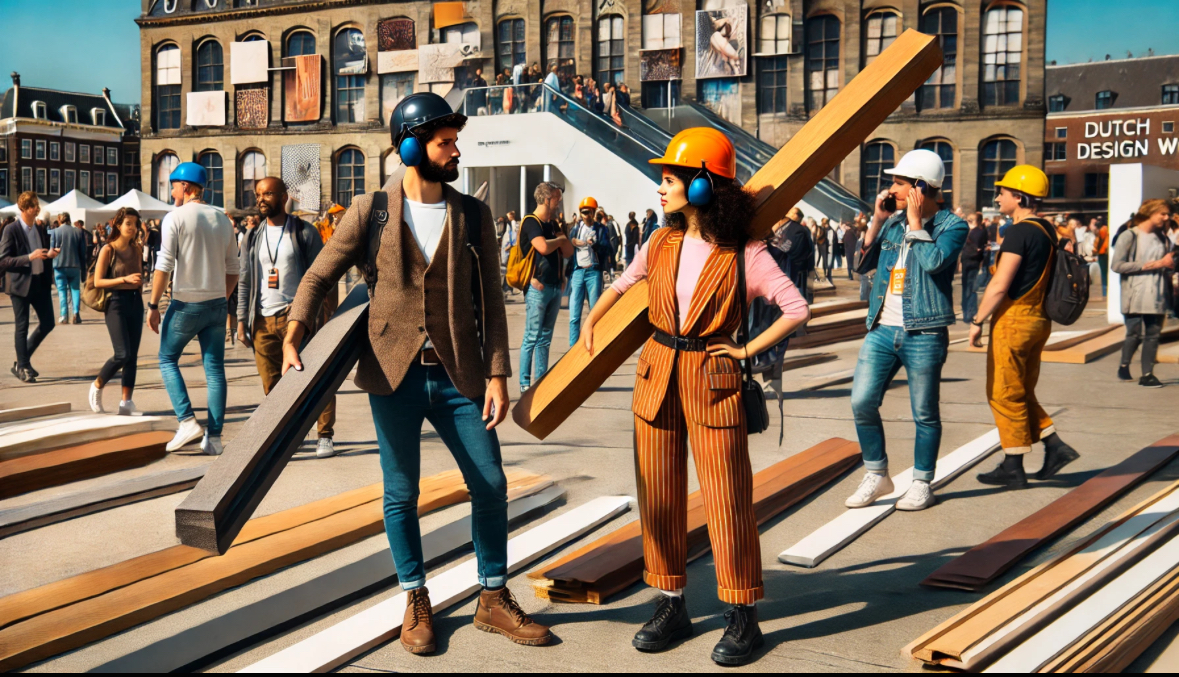 impression of a construction site
